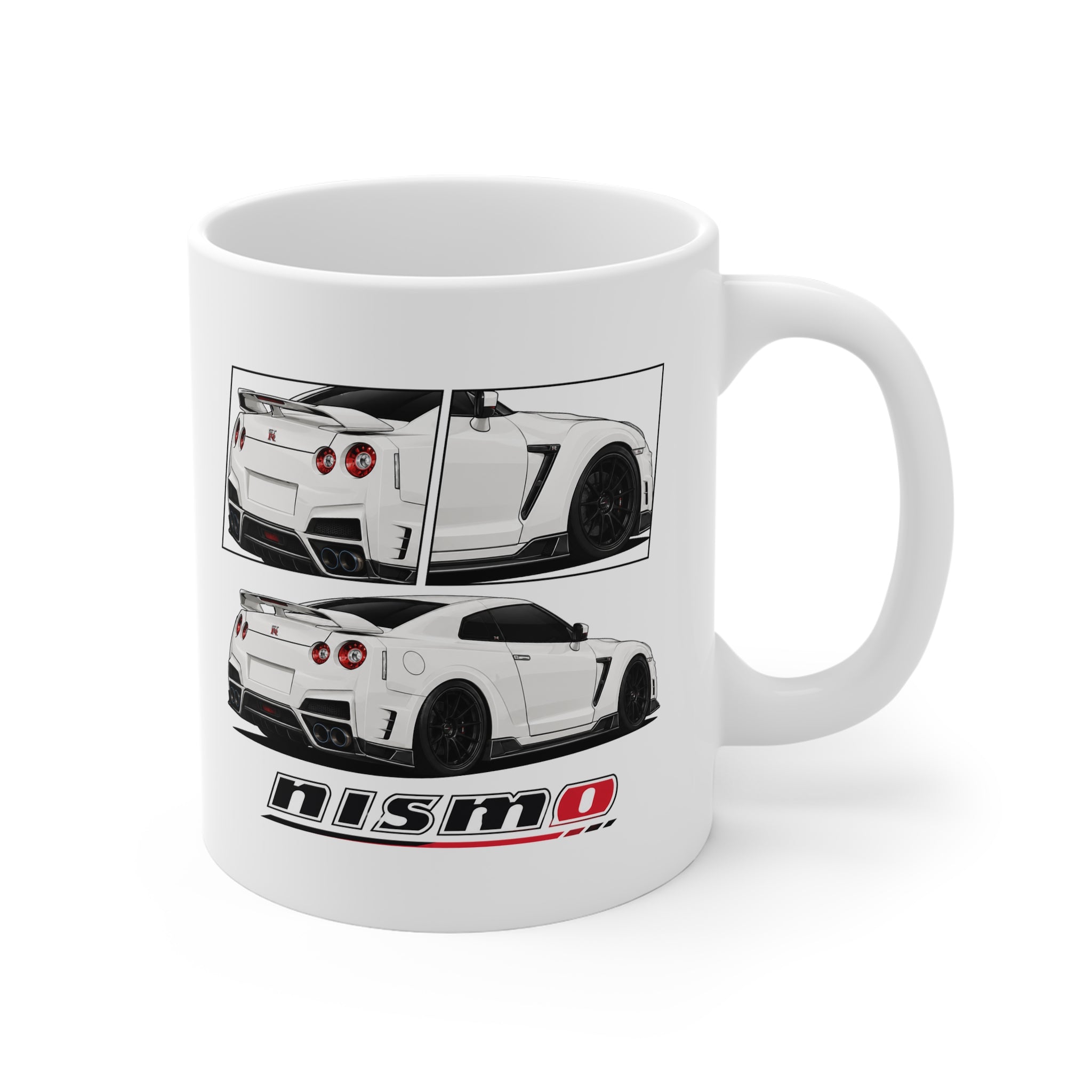 WHITE NISSAN GTR MUG