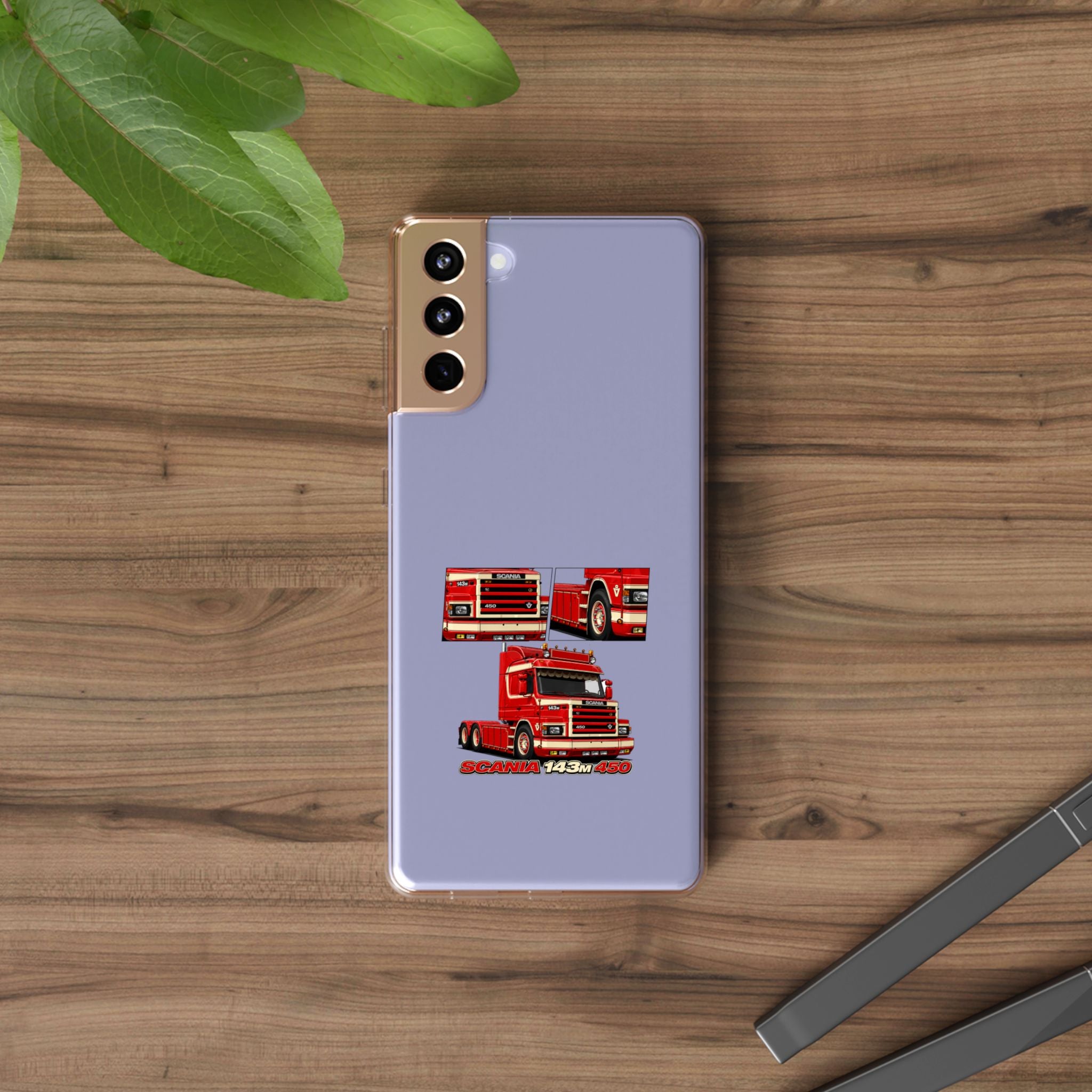 RED SCANIA 450 143M PHONE CASES
