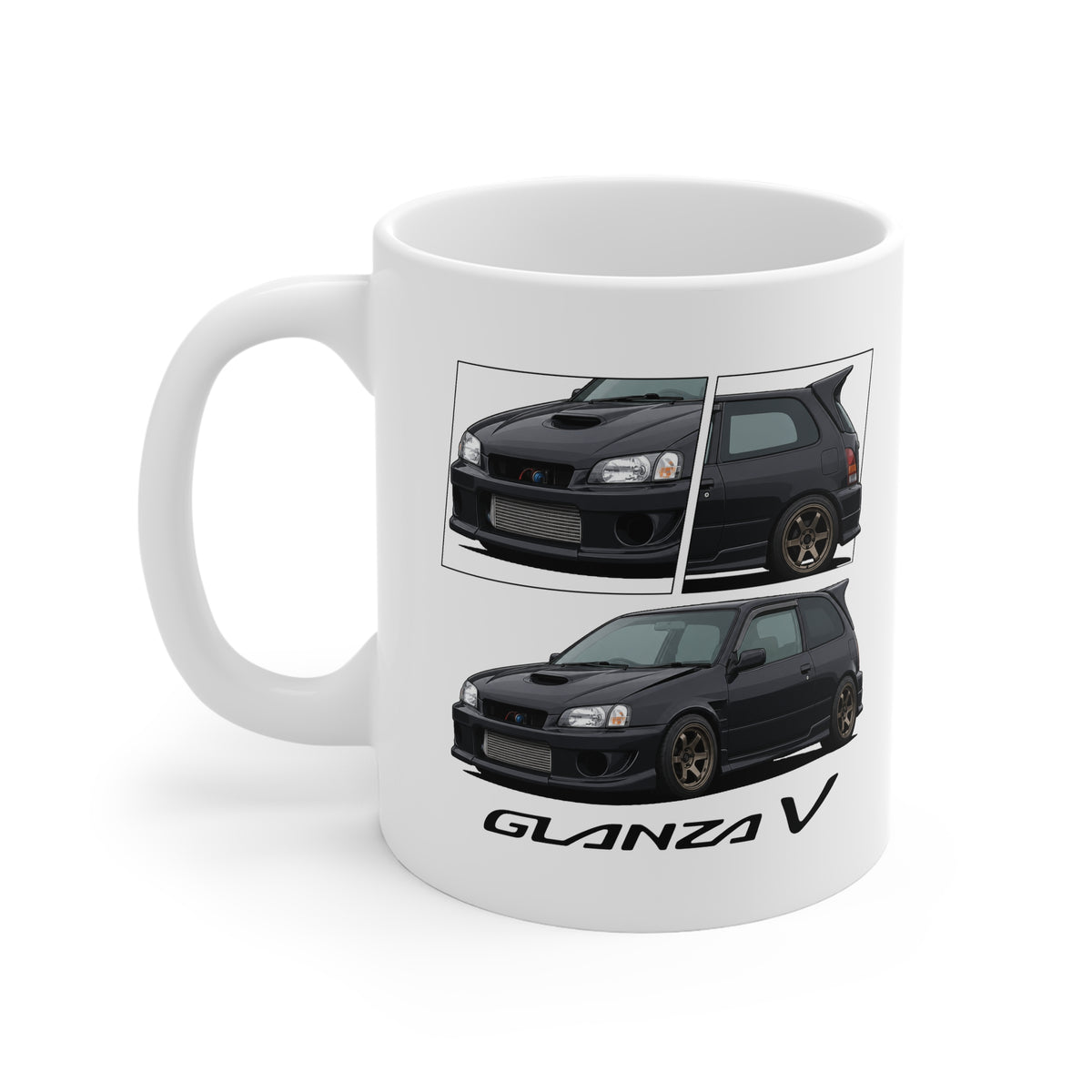 BLACK TOYOTA GLANZA MUG