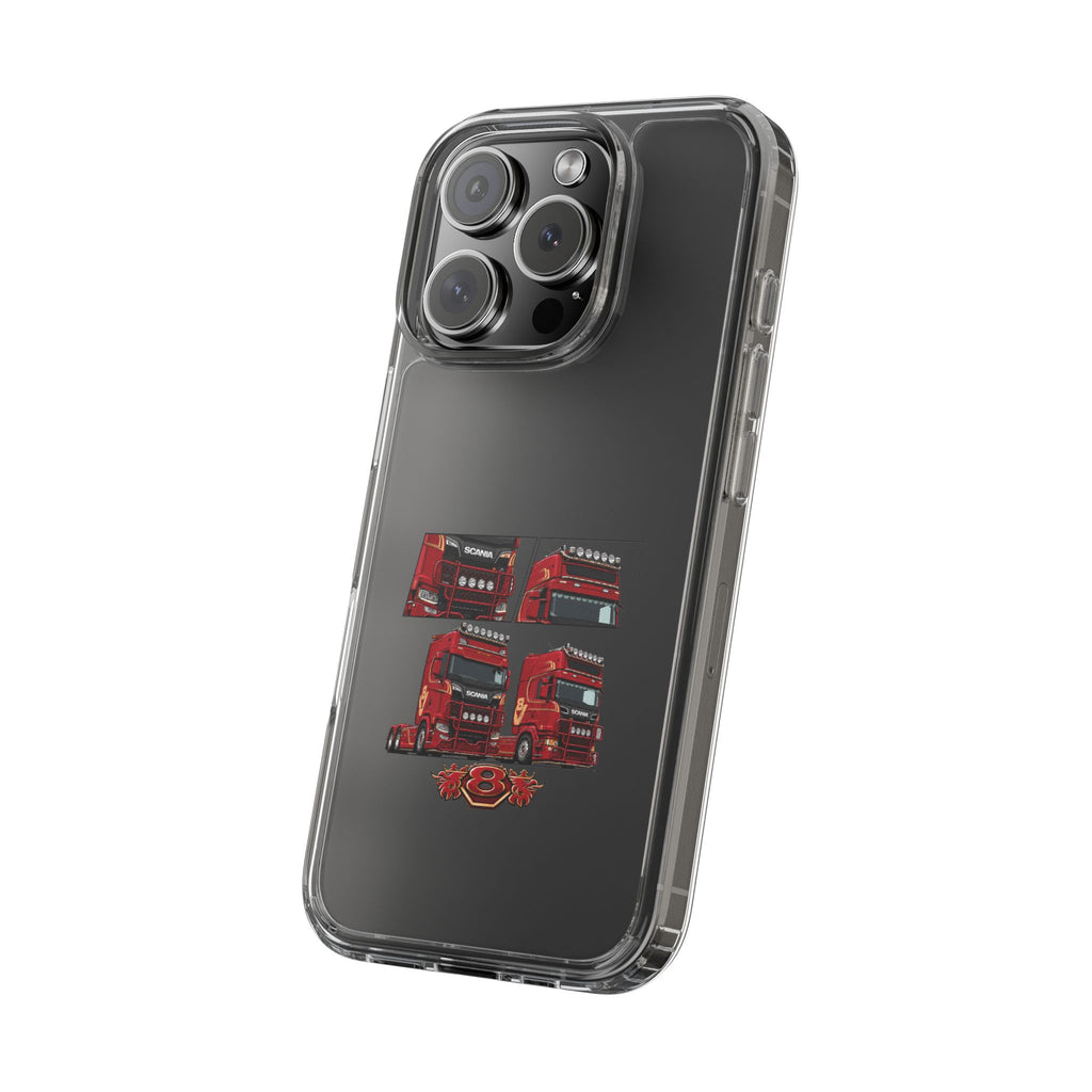 2 RED SCANIA S-SERIES PHONE CASES