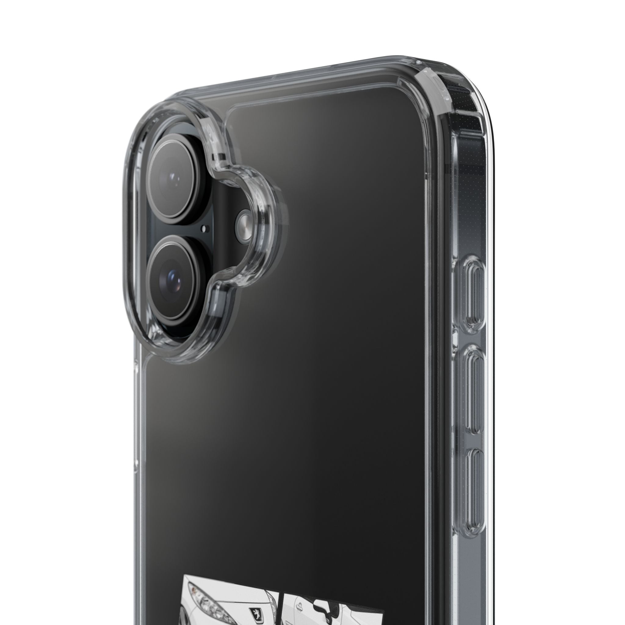 WHITE PEUGEOT 207 PHONE CASES