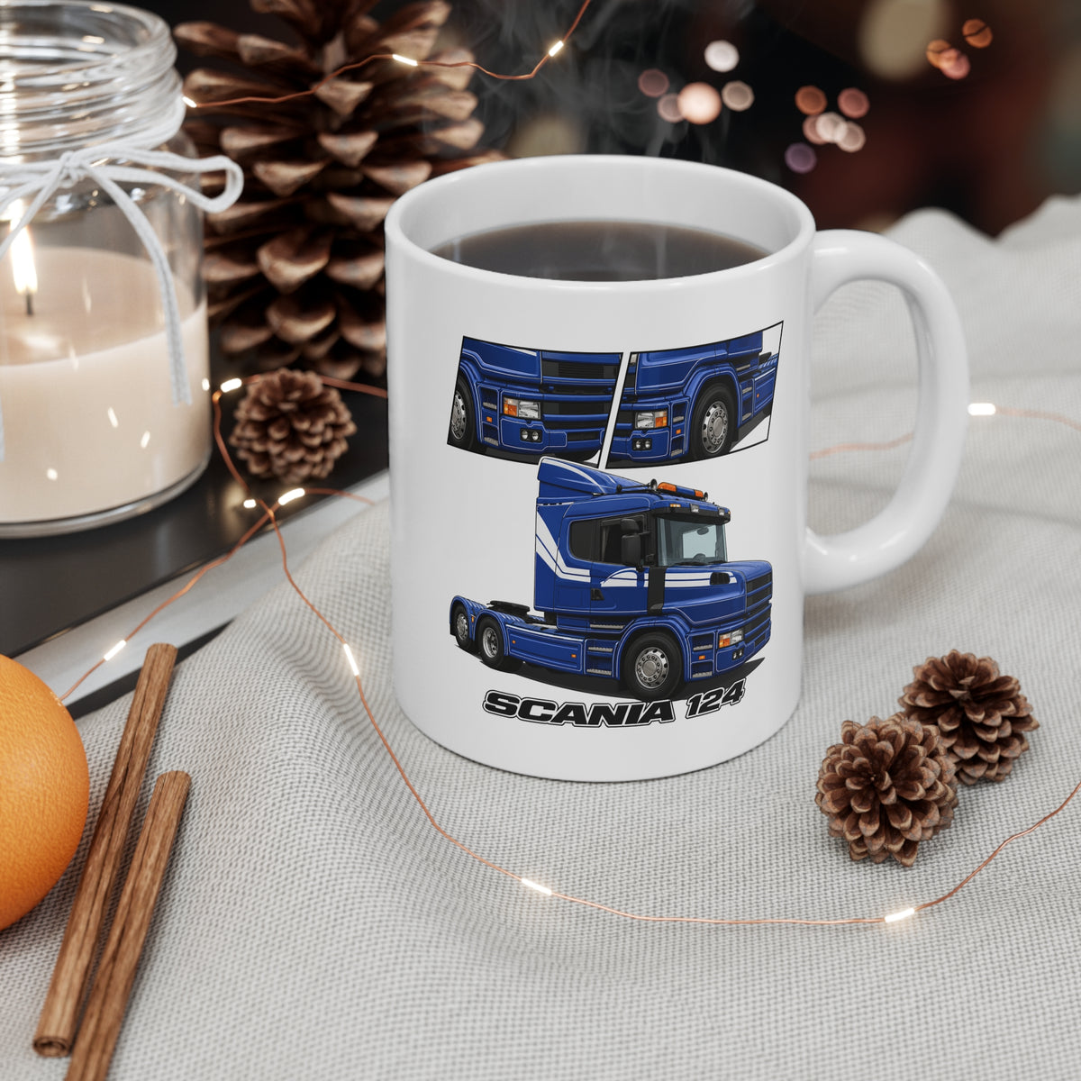 BLUE SCANIA 124 MUG