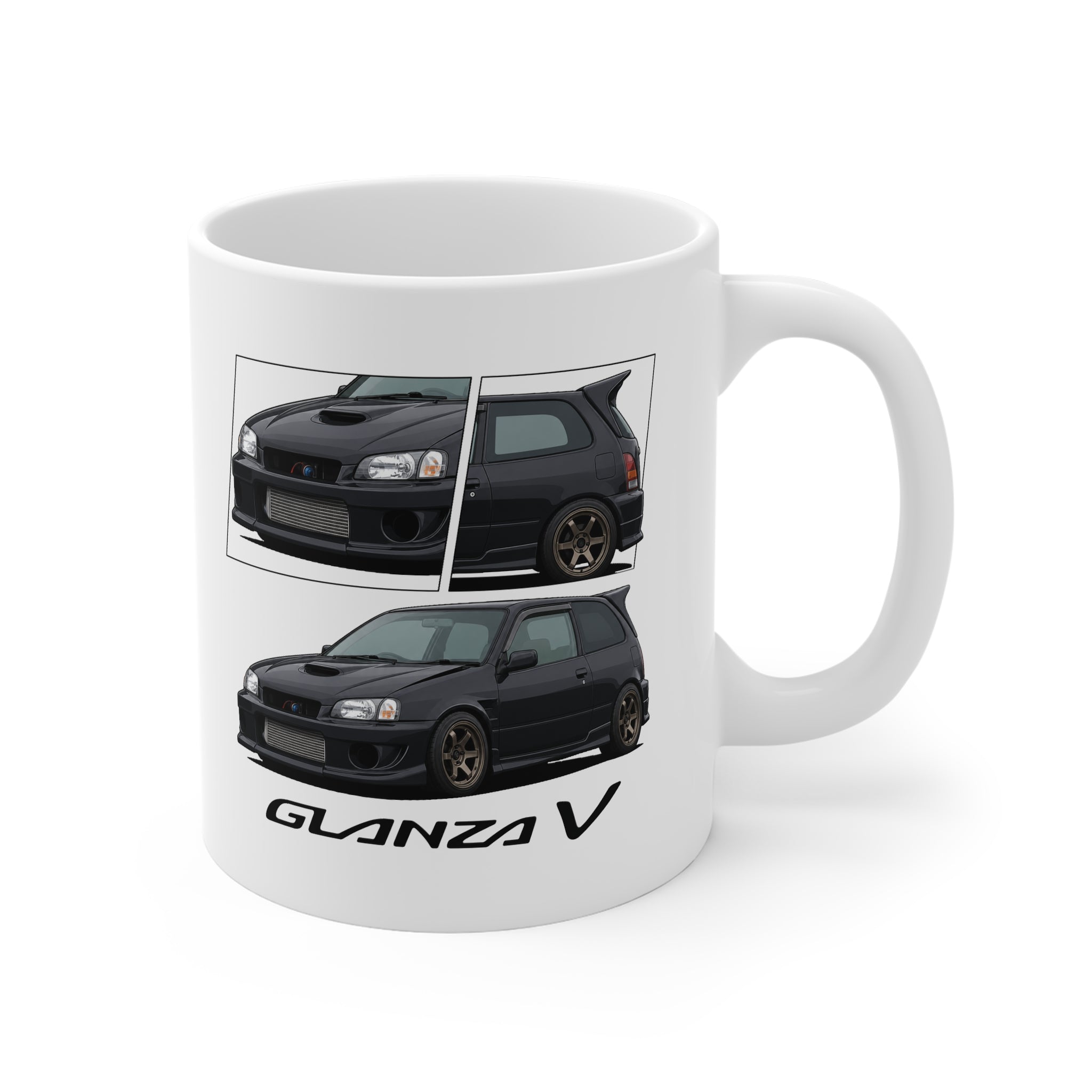 BLACK TOYOTA GLANZA MUG