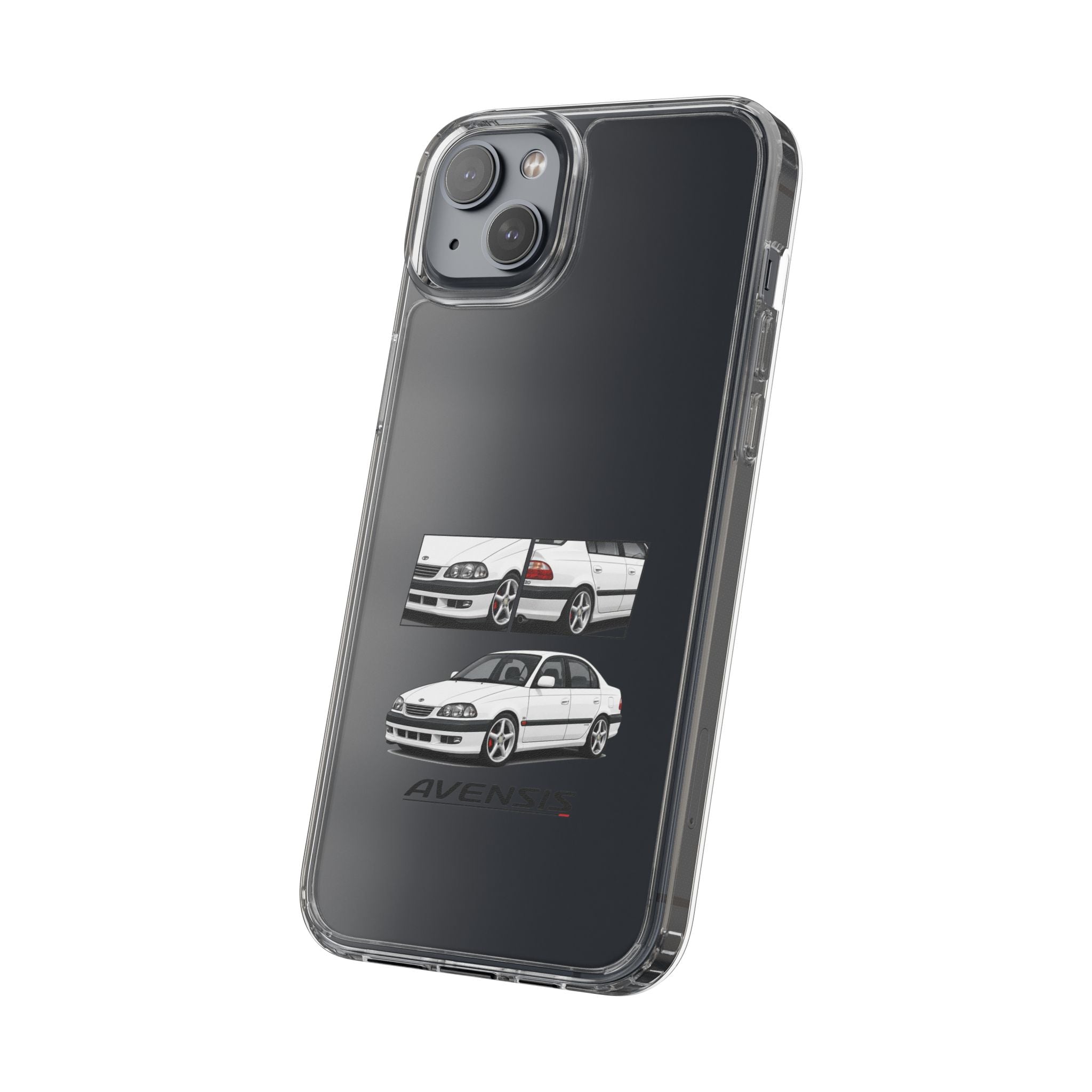 WHITE TOYOTA AVENSIS PHONE CASES