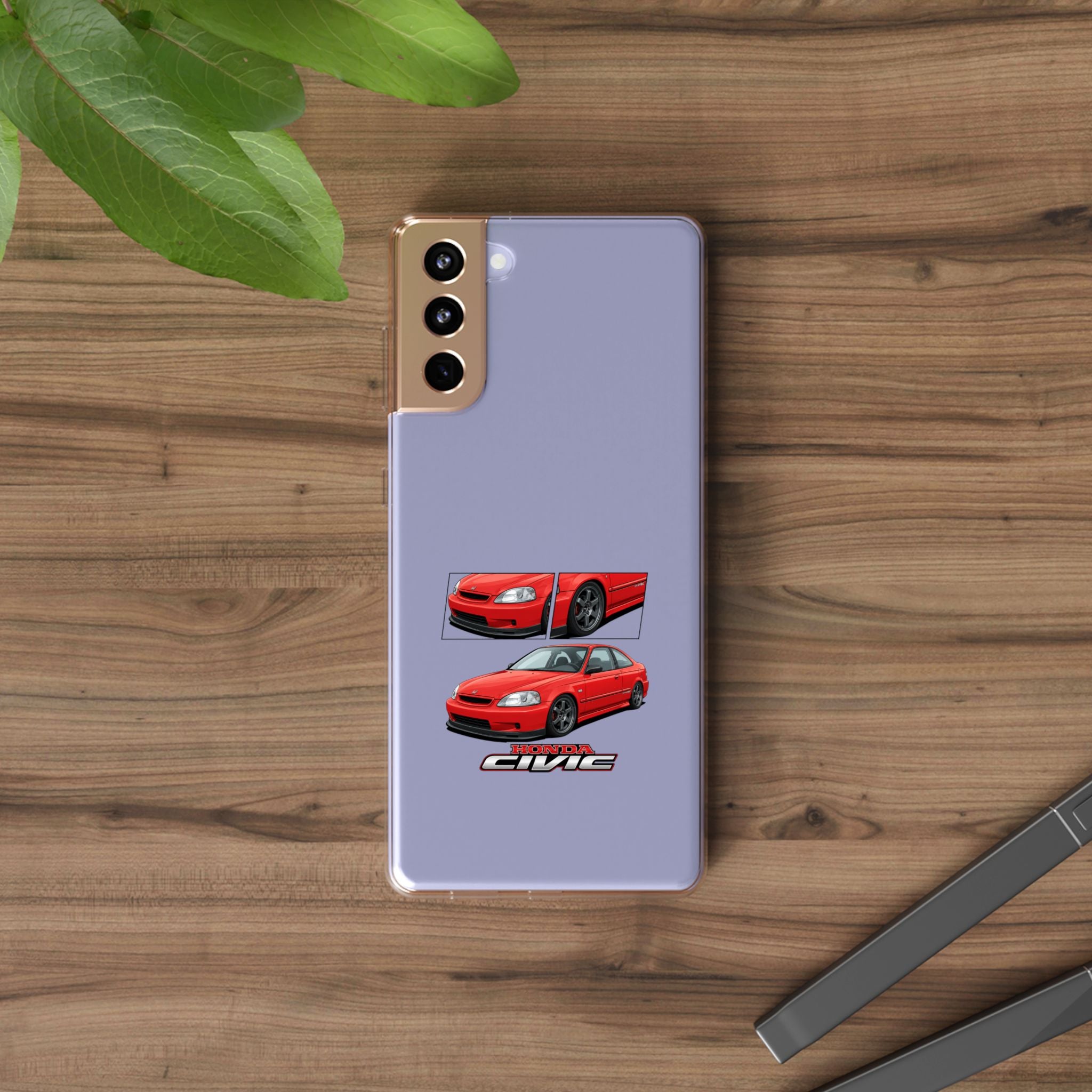 RED CIVIC EK COUPE PHONE CASES