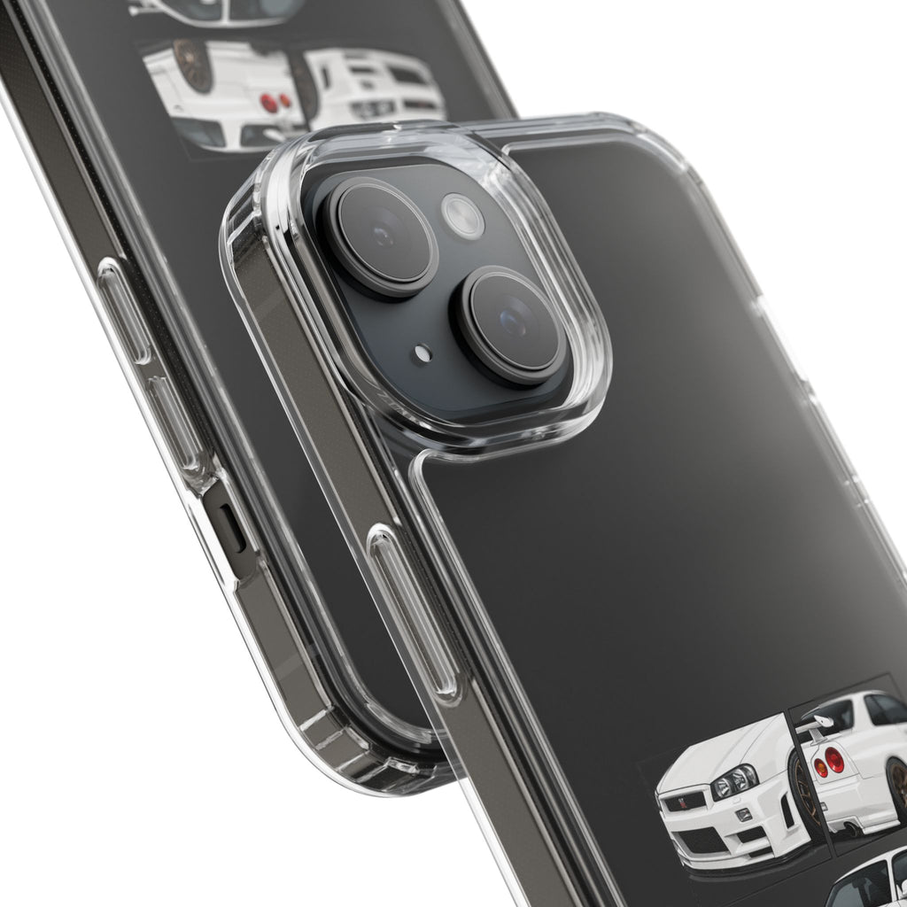 WHITE R34 GTR PHONE CASES
