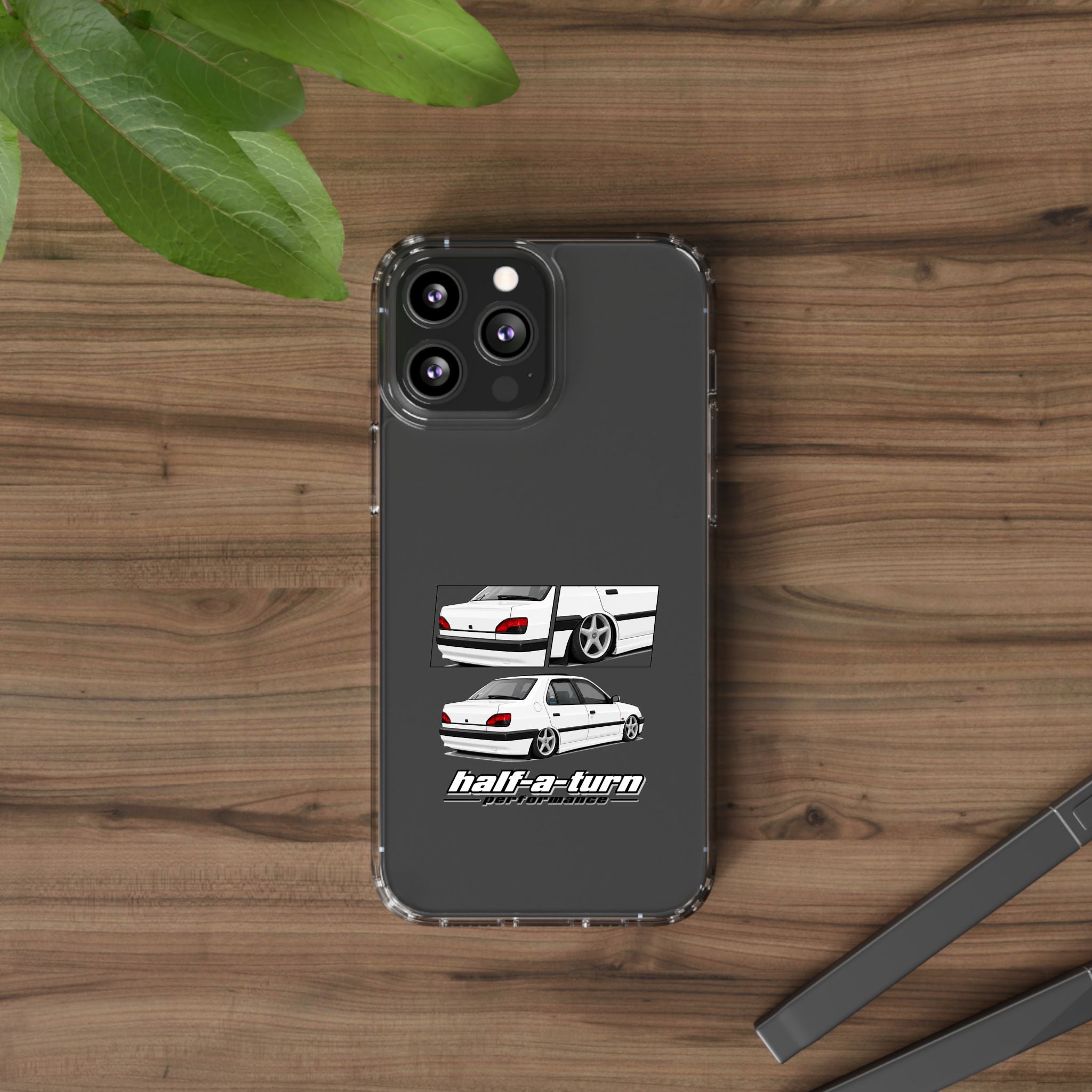 WHITE 306 SEDAN PHONE CASES