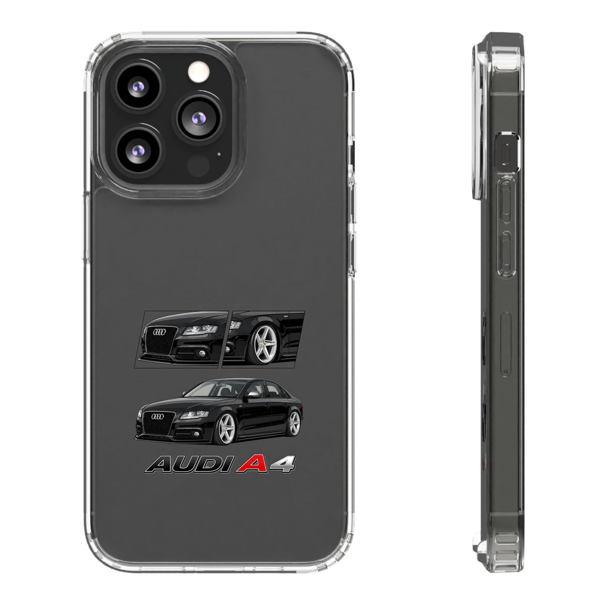 BLACK B8 AUDI A4 PHONE CASES
