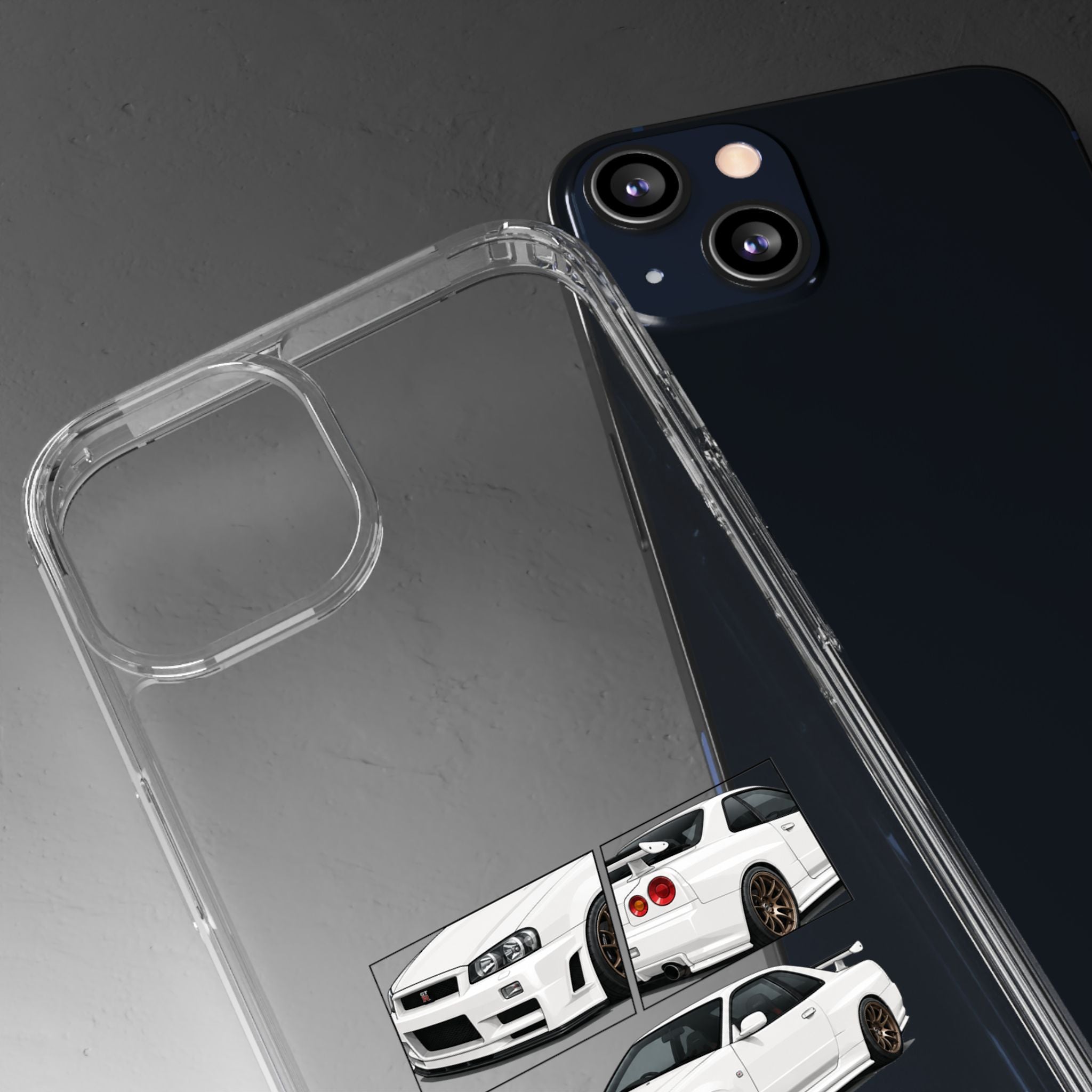 WHITE R34 GTR PHONE CASES