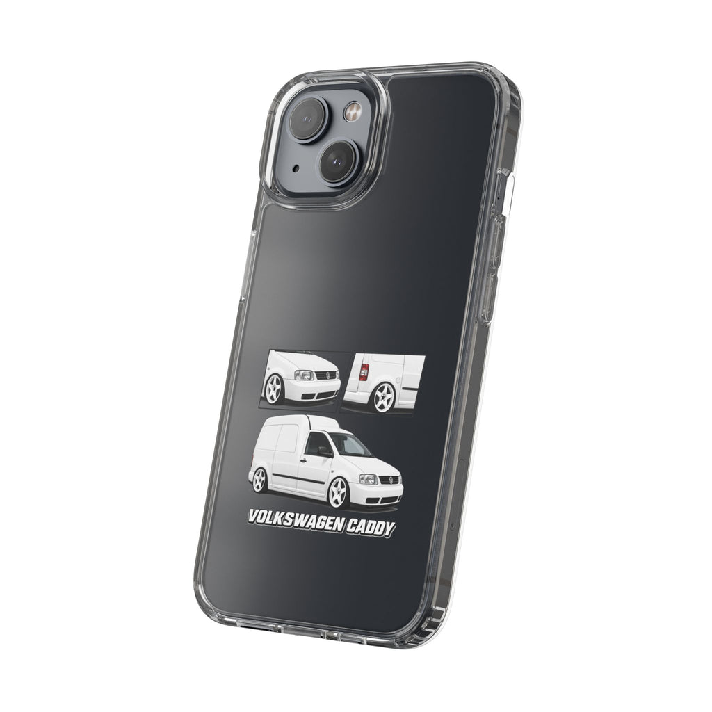 WHITE VW CADDY PHONE CASES