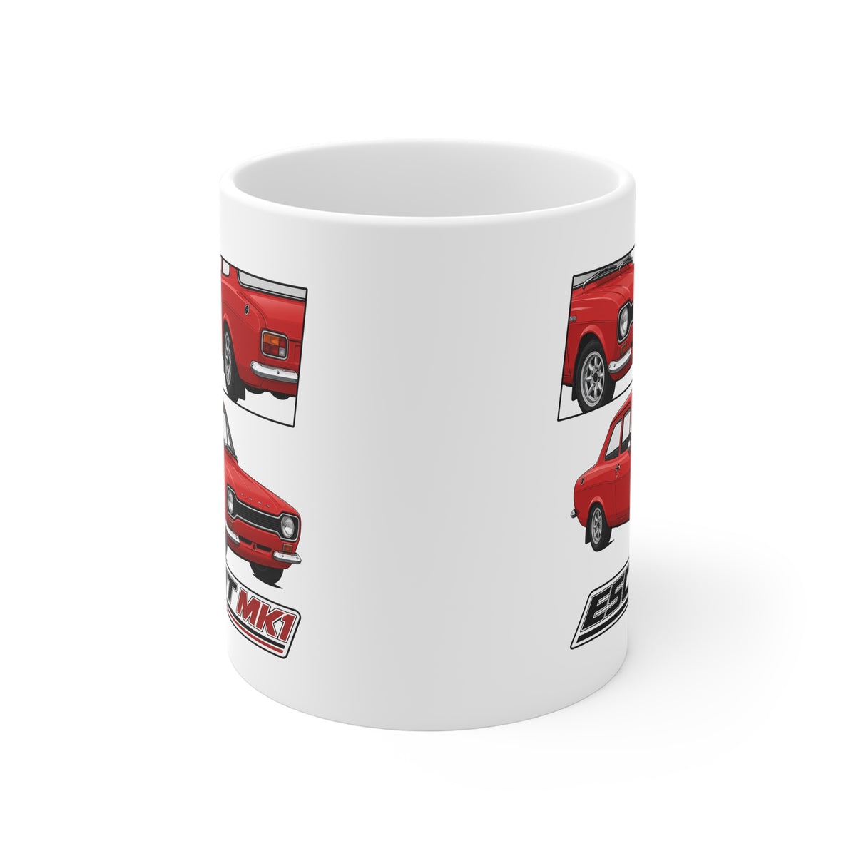 RED FORD ESCORT MK1 MUG