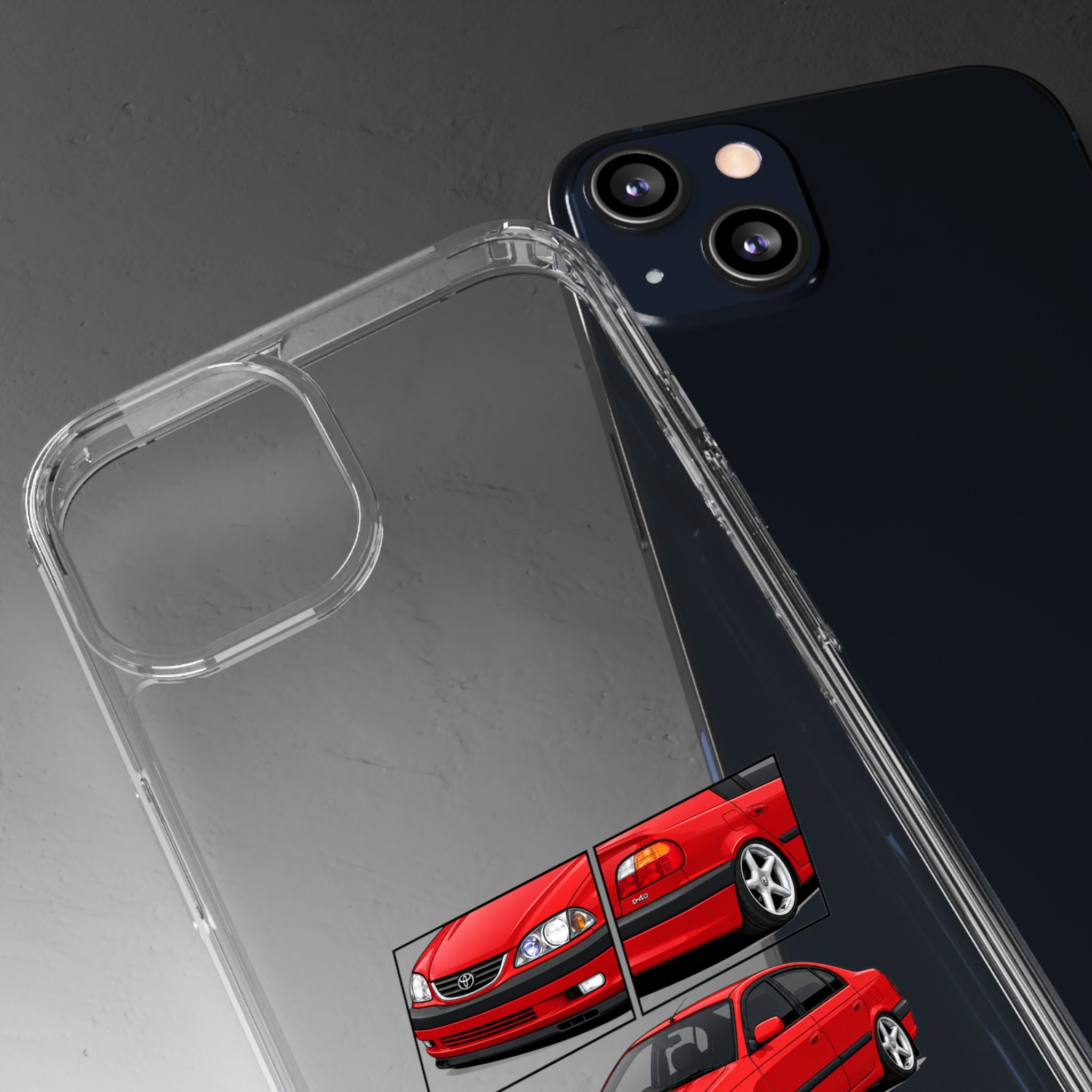 RED TOYOTA AVENSIS PHONE CASES
