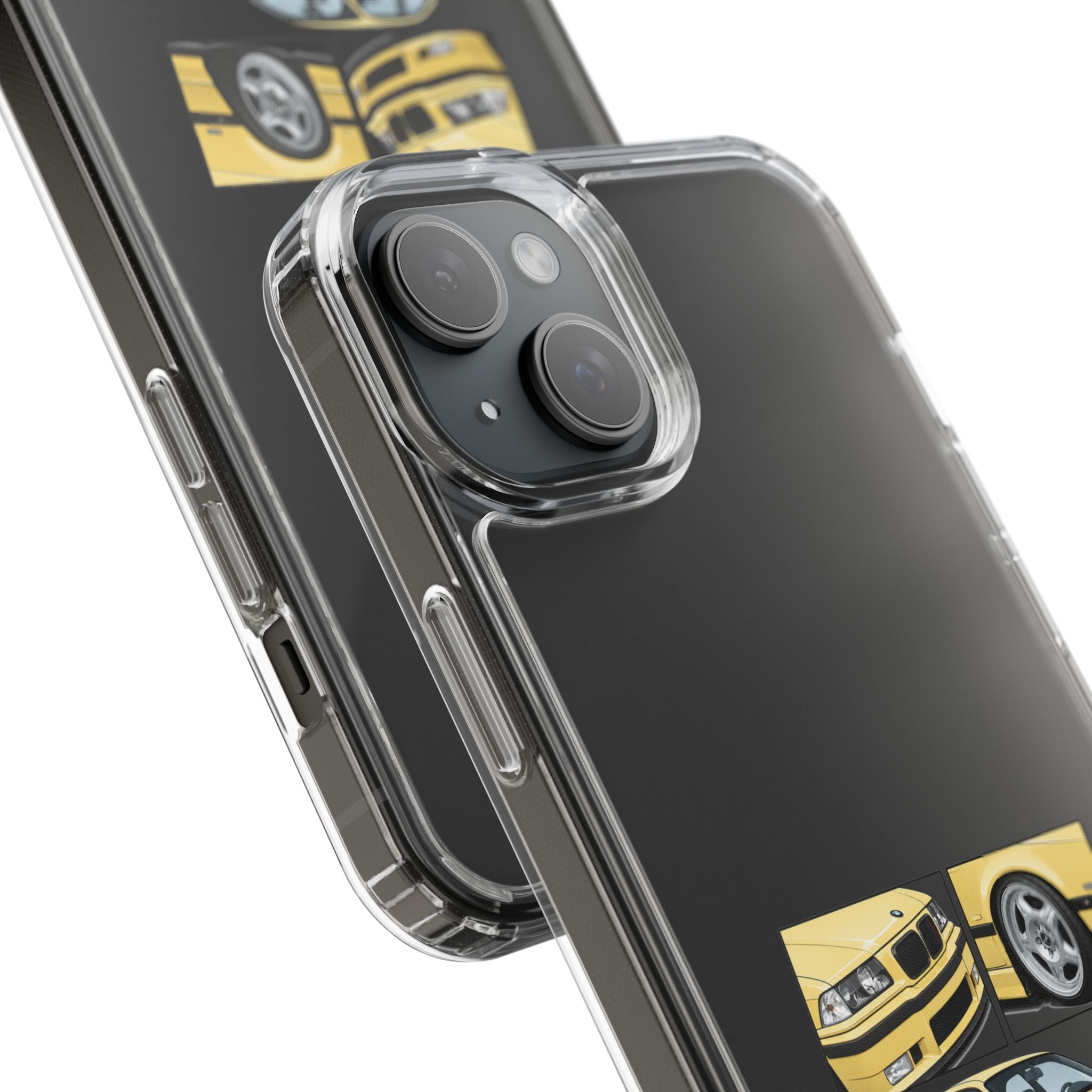 YELLOW BMW E36 PHONE CASE