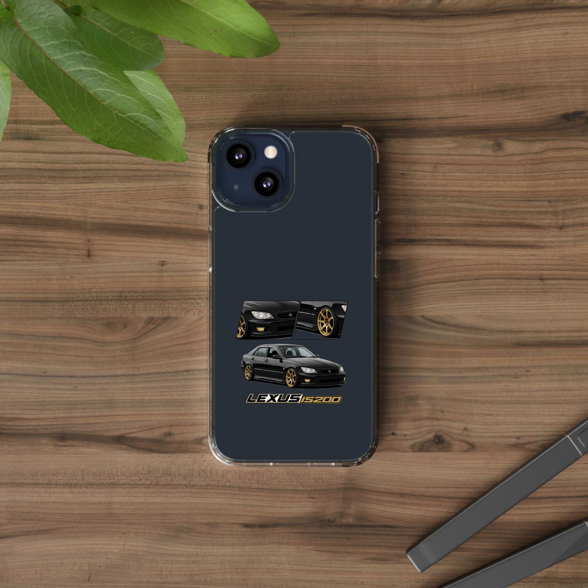 BLACK LEXUS IS200 PHONE CASES
