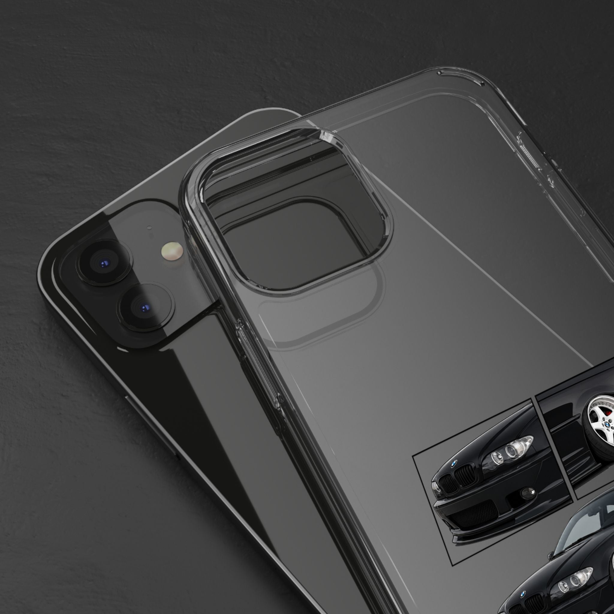 BLACK BMW E46 PHONED CASES