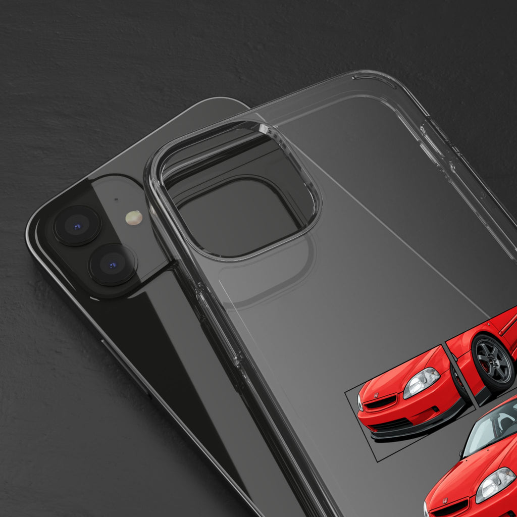 RED CIVIC EK COUPE PHONE CASES