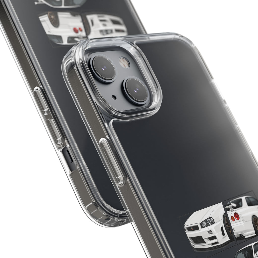 WHITE R34 GTR PHONE CASES