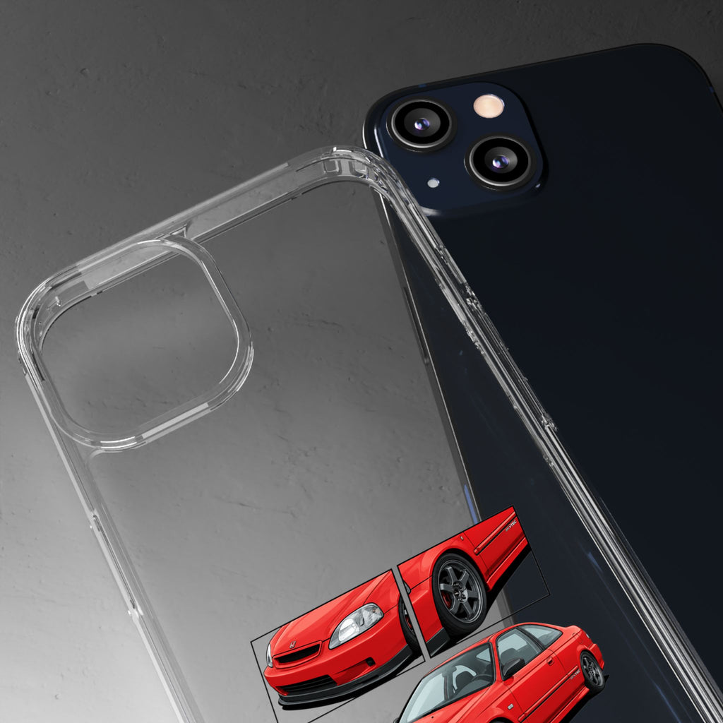 RED CIVIC EK COUPE PHONE CASES