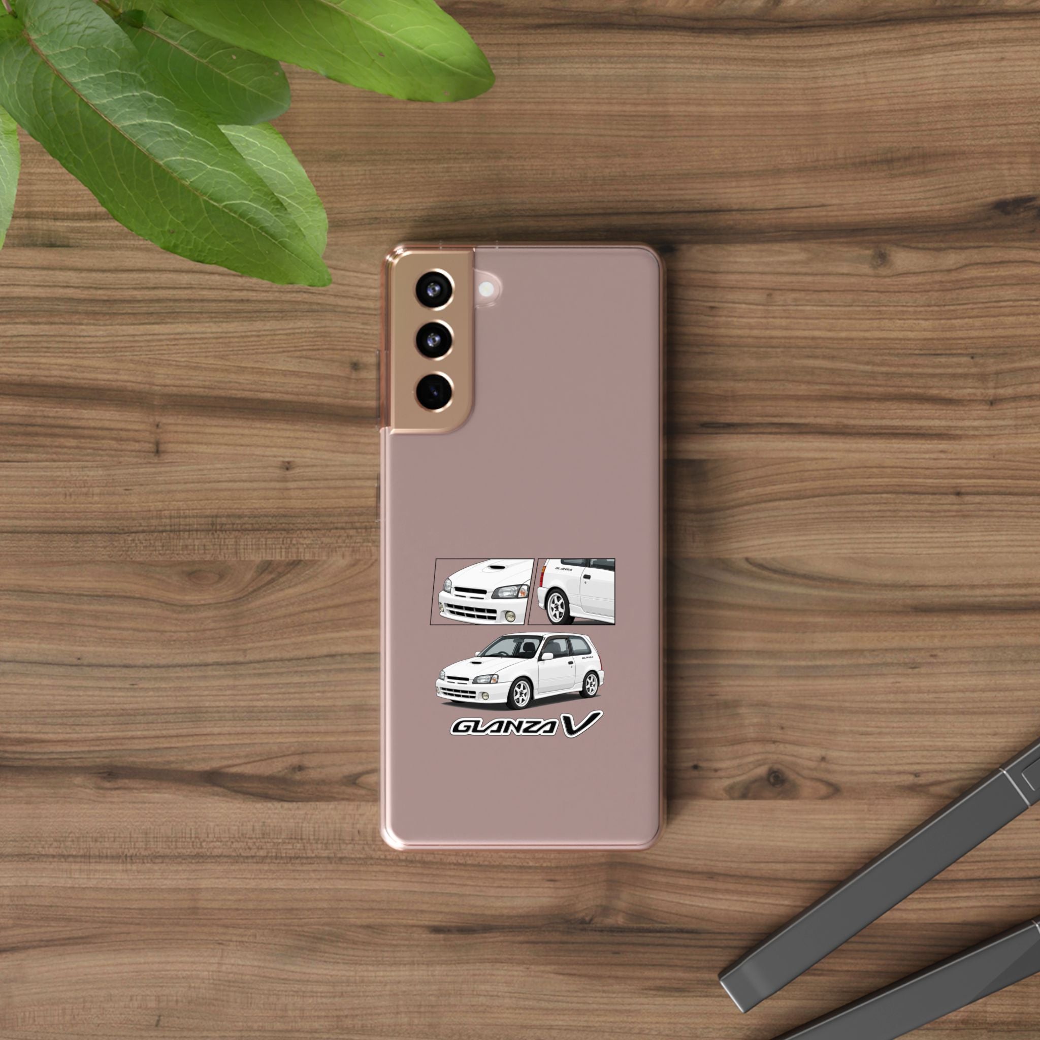 WHITE TOYOTA GLANZA PHONE CASES