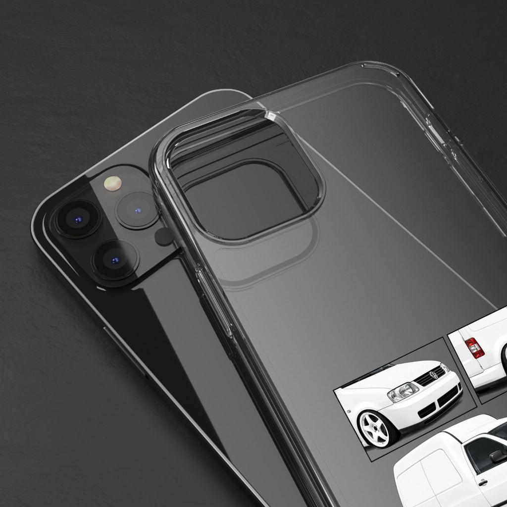 WHITE VW CADDY PHONE CASES