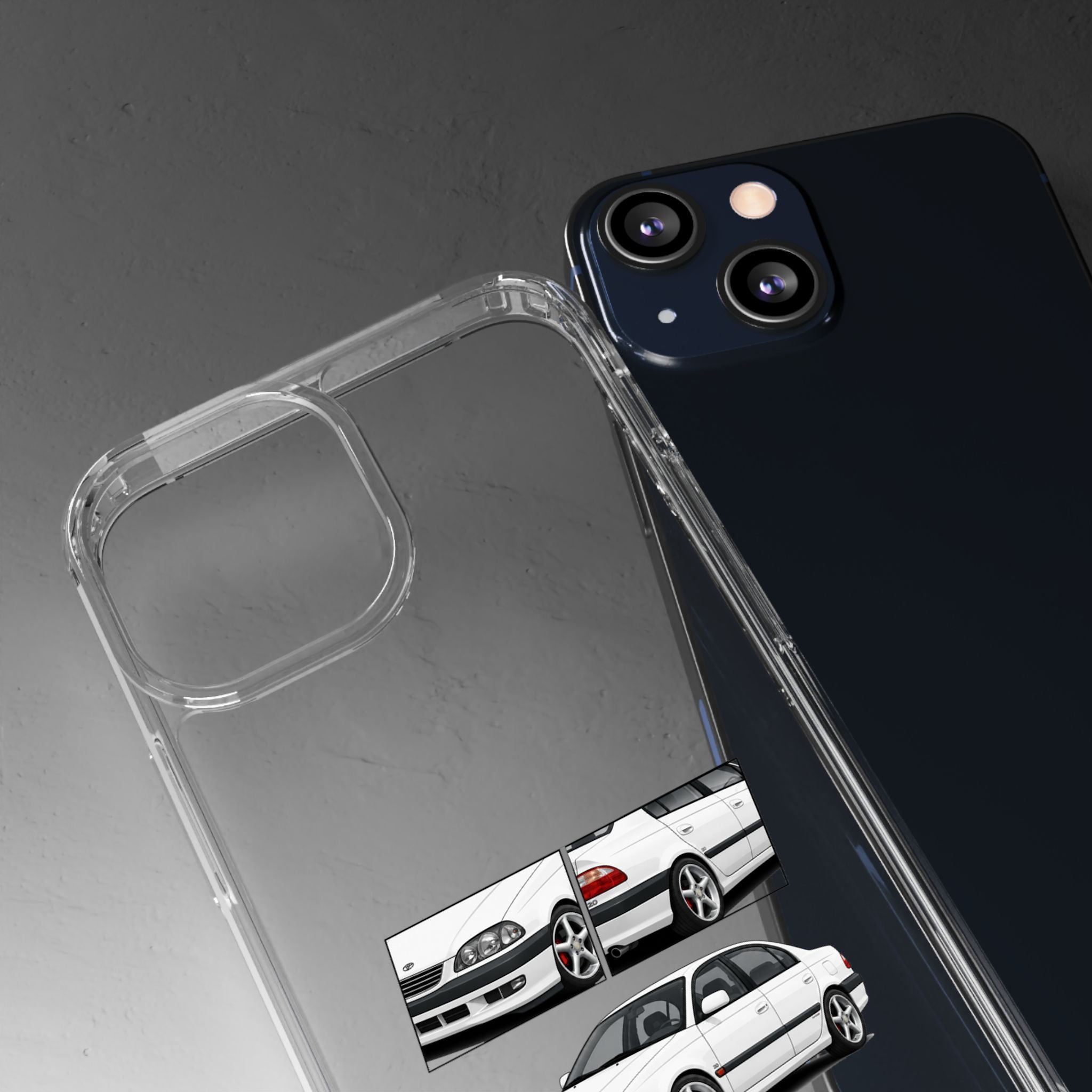WHITE TOYOTA AVENSIS PHONE CASES