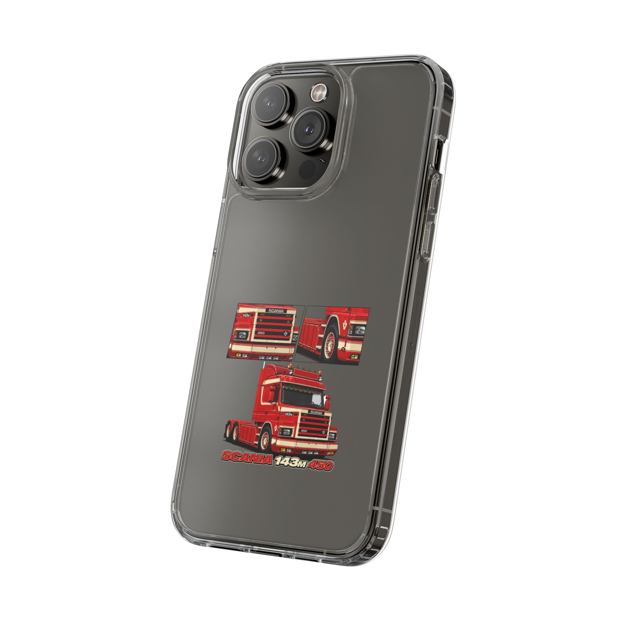 RED SCANIA 450 143M PHONE CASES