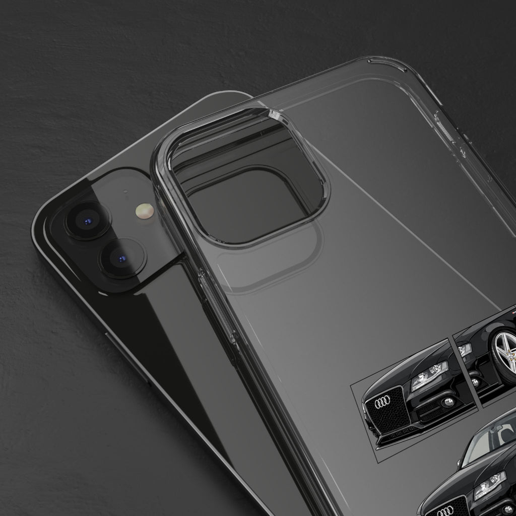 BLACK B8 AUDI A4 PHONE CASES