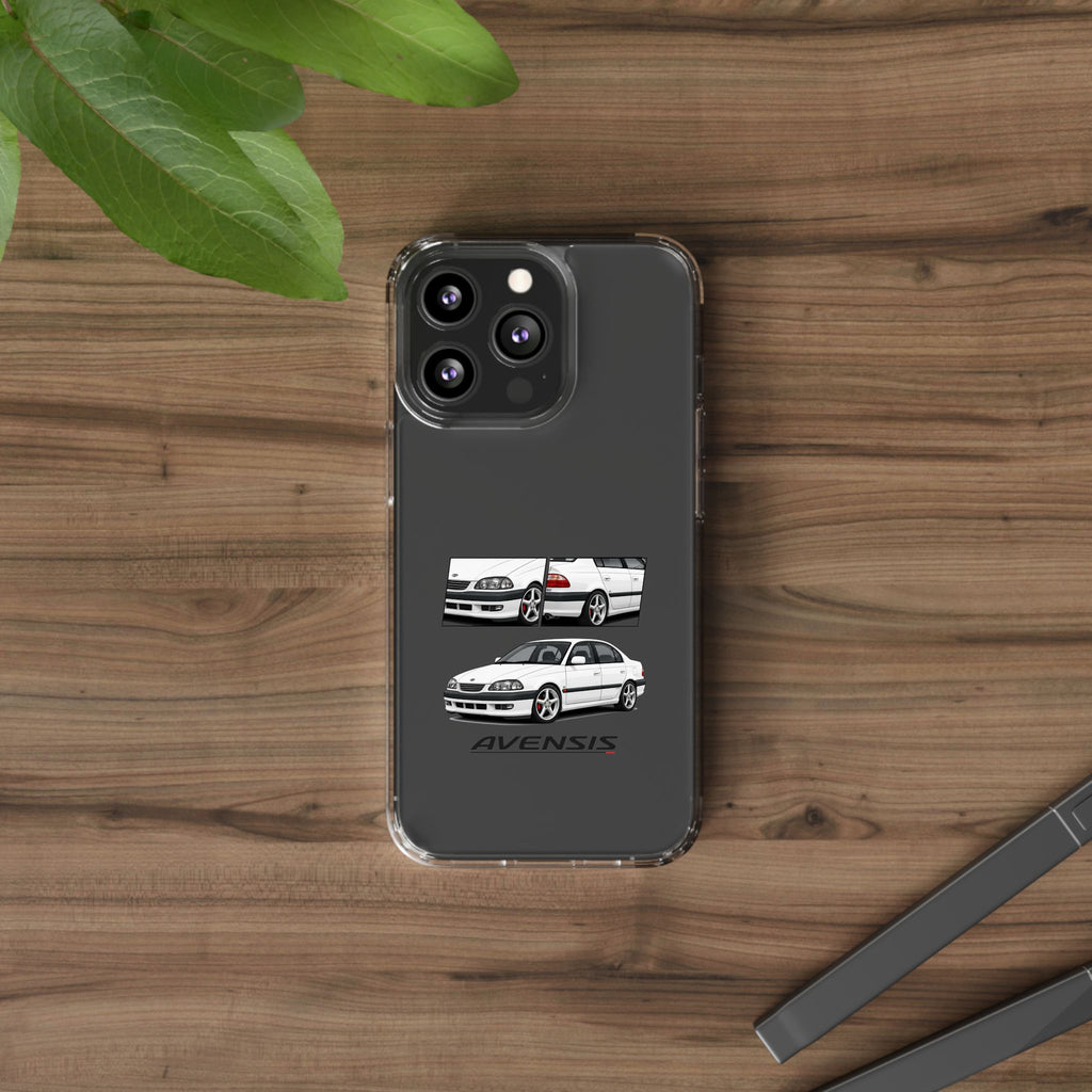 WHITE TOYOTA AVENSIS PHONE CASES