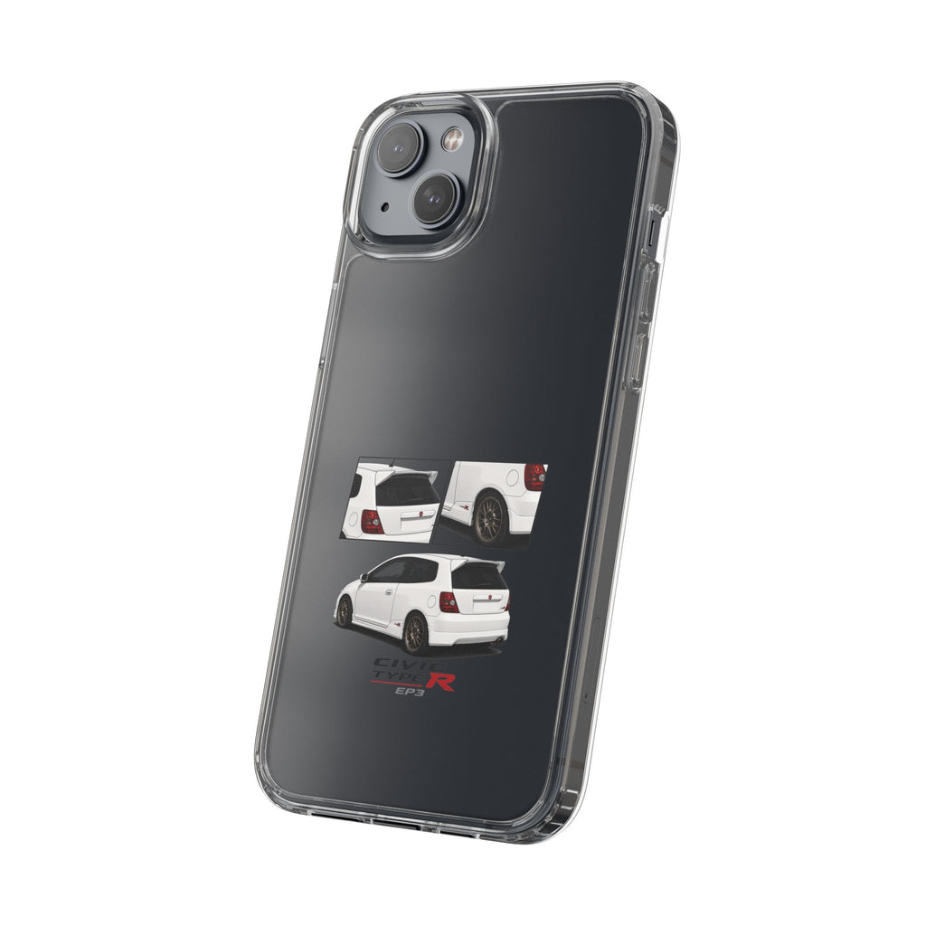WHITE EP3 TYPE R PHONE CASES