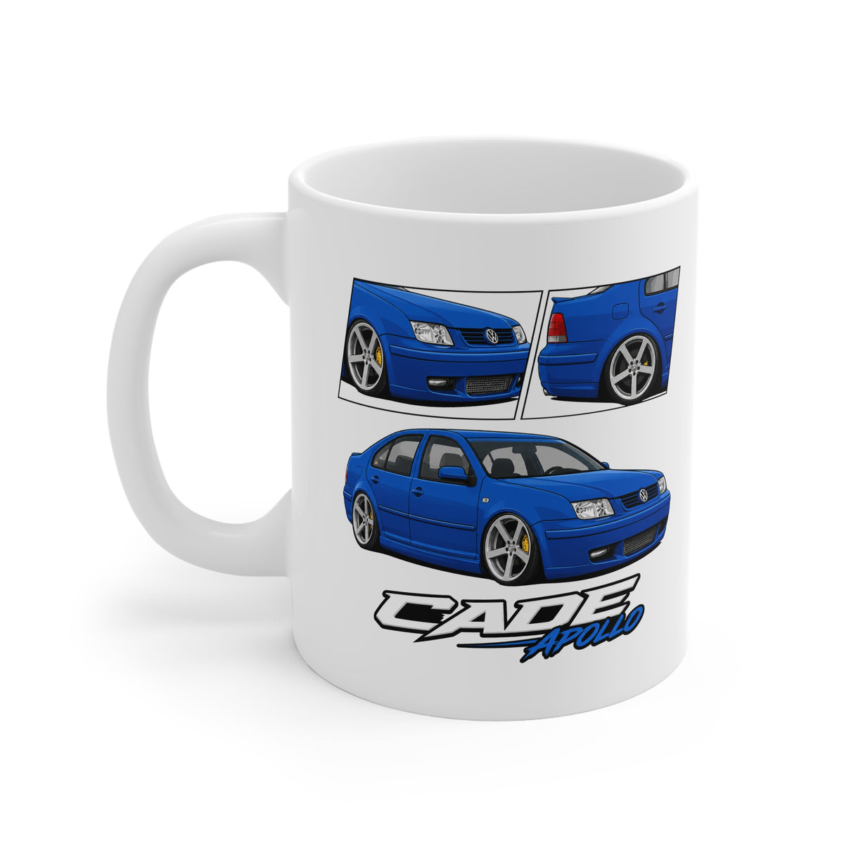BLUE VOLKSWAGEN BORA MUG