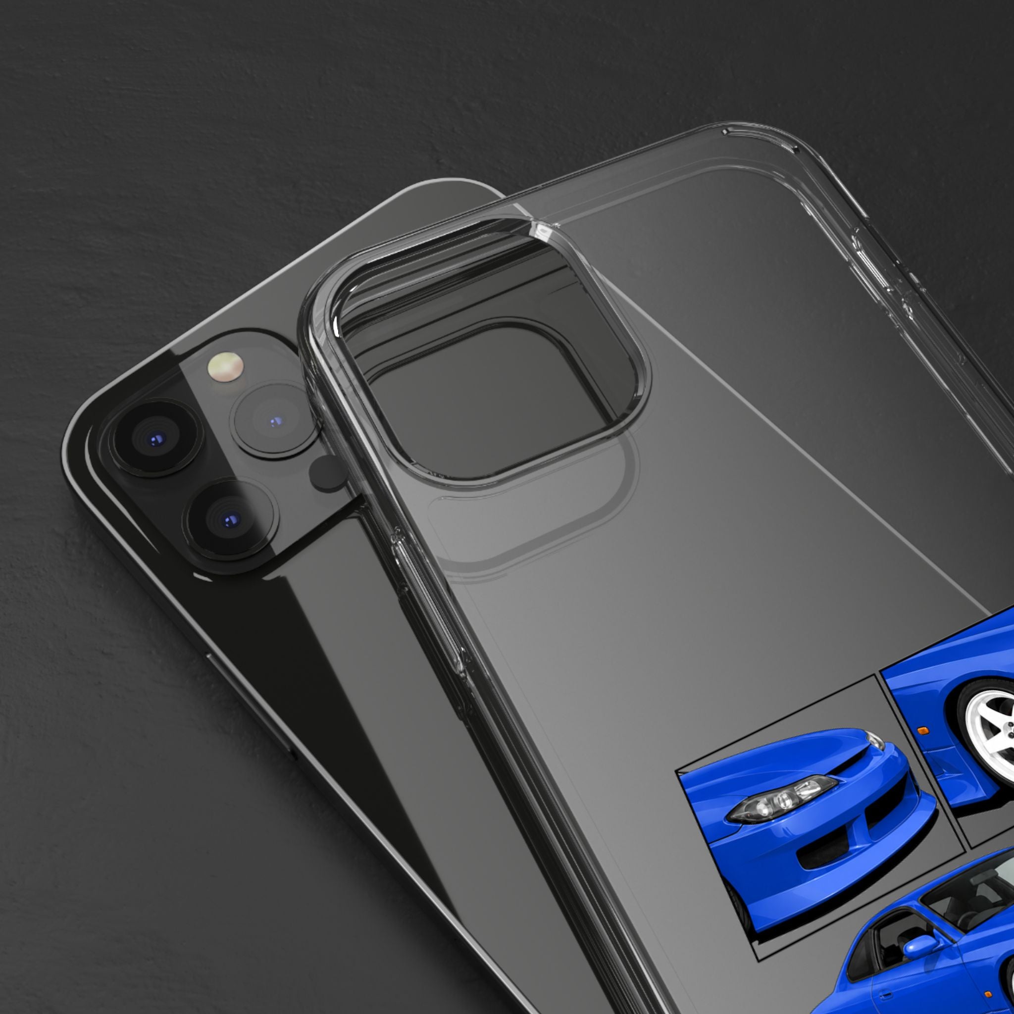 BLUE NISSAN S15 PHONE CASES