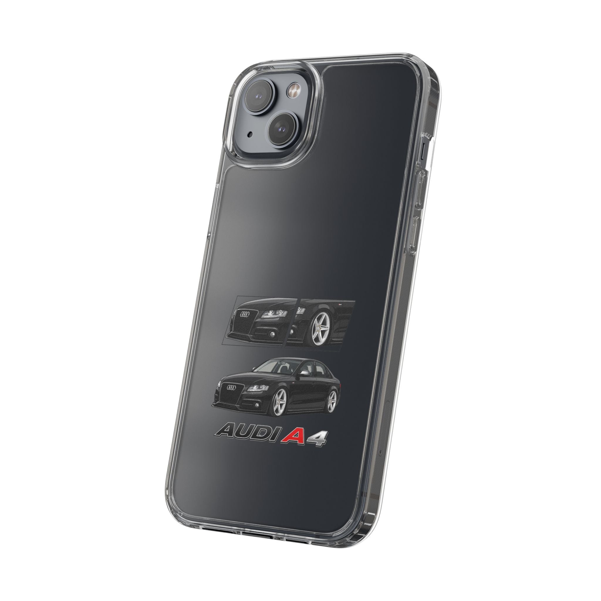 BLACK B8 AUDI A4 PHONE CASES