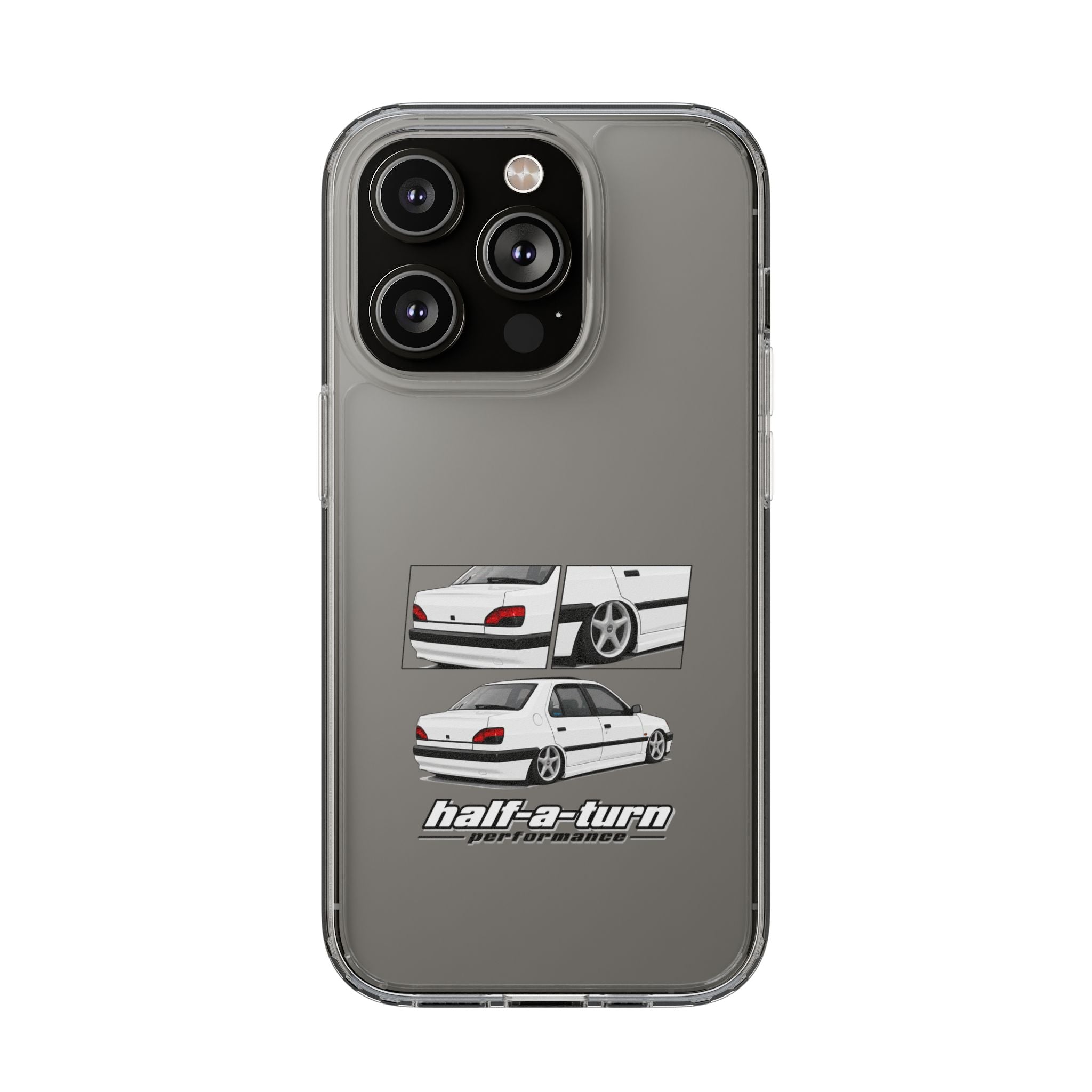 WHITE 306 SEDAN PHONE CASES