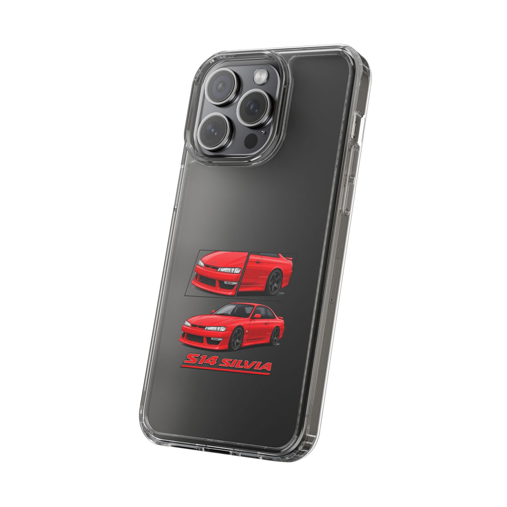 RED NISSAN S14 PHONE CASES