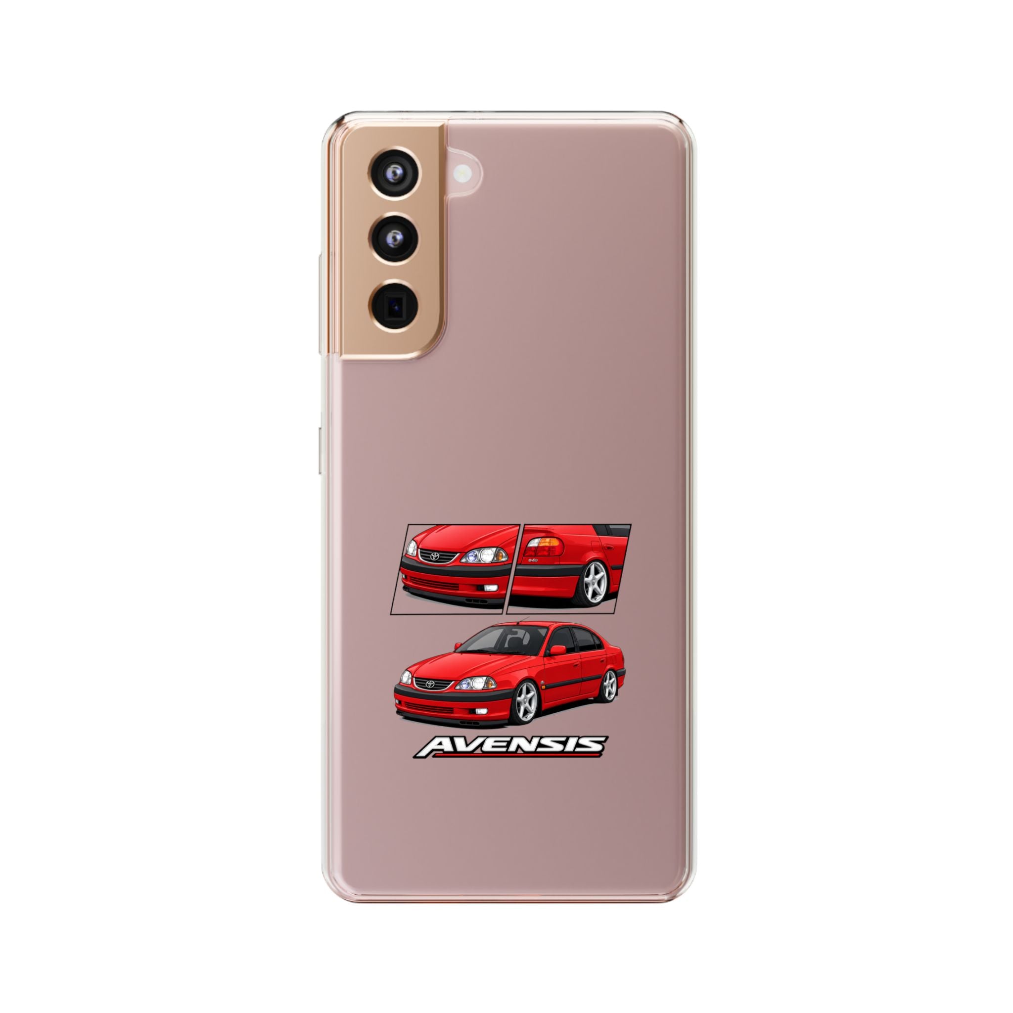 RED TOYOTA AVENSIS PHONE CASES