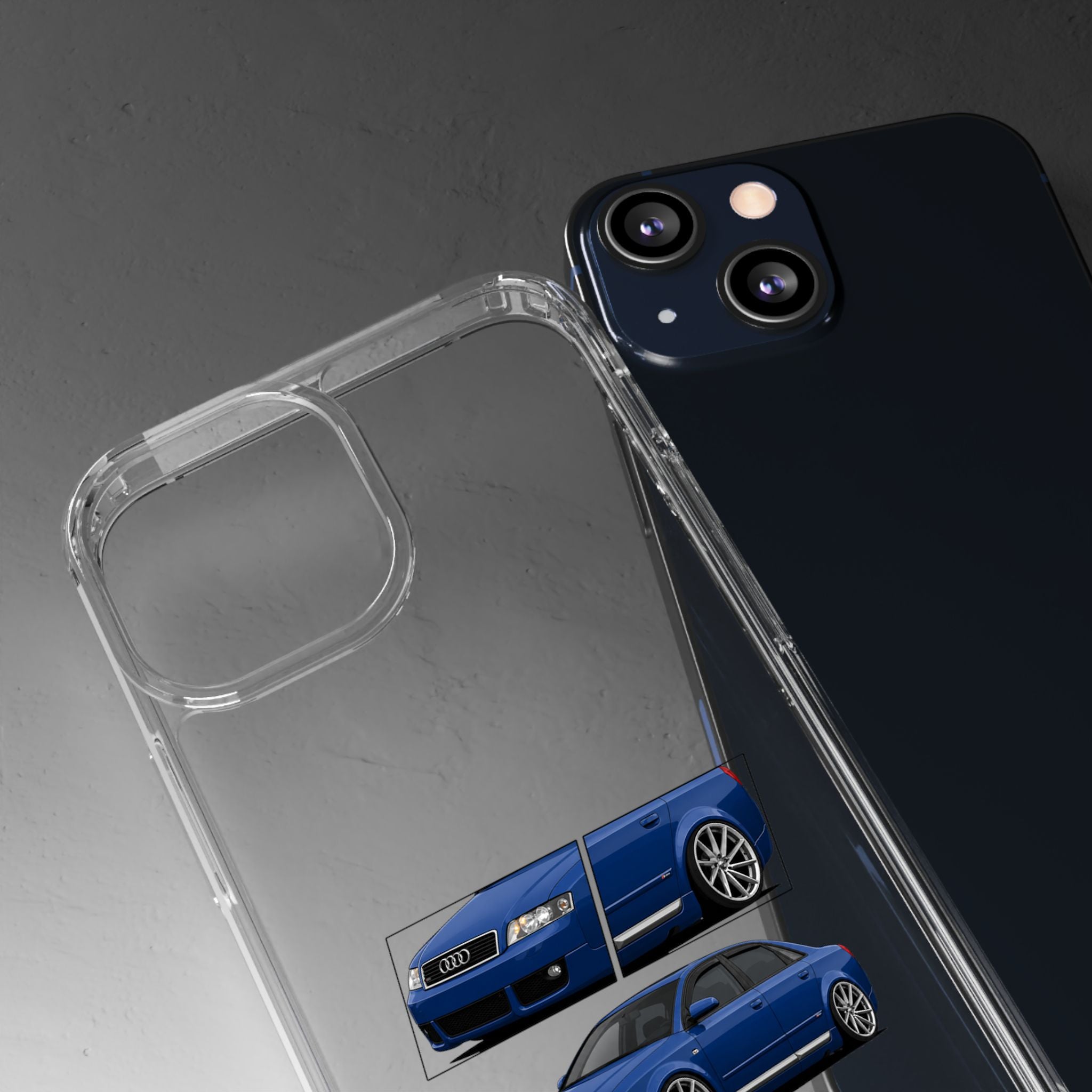 BLUE AUDI A4 B6 PHONE CASES
