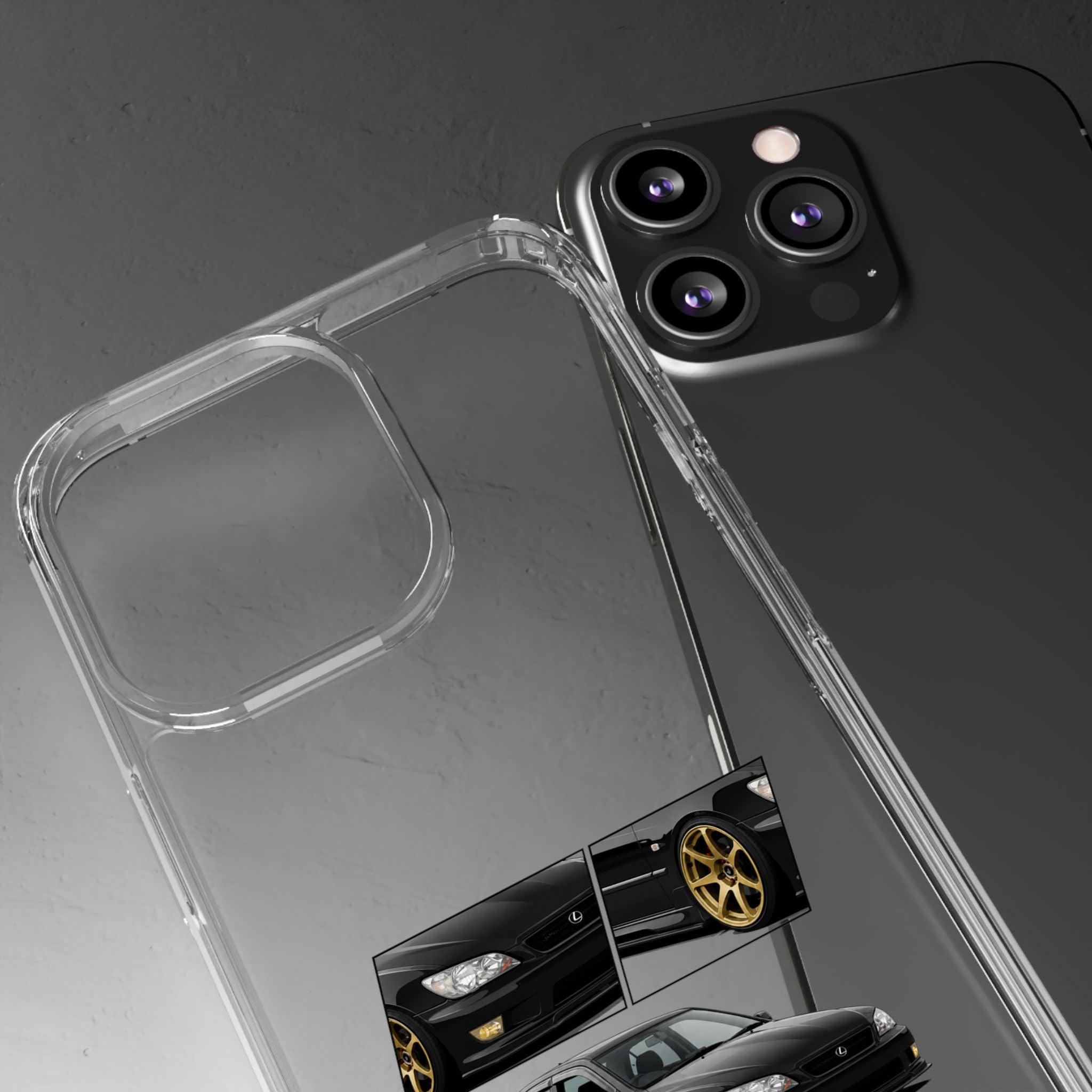 BLACK LEXUS IS200 PHONE CASES
