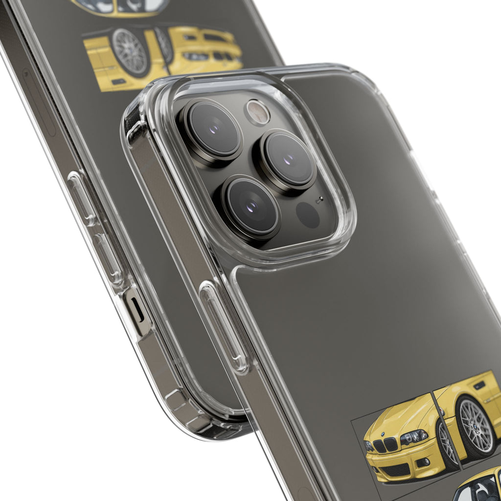 YELLOW BMW E46 PHONE CASES