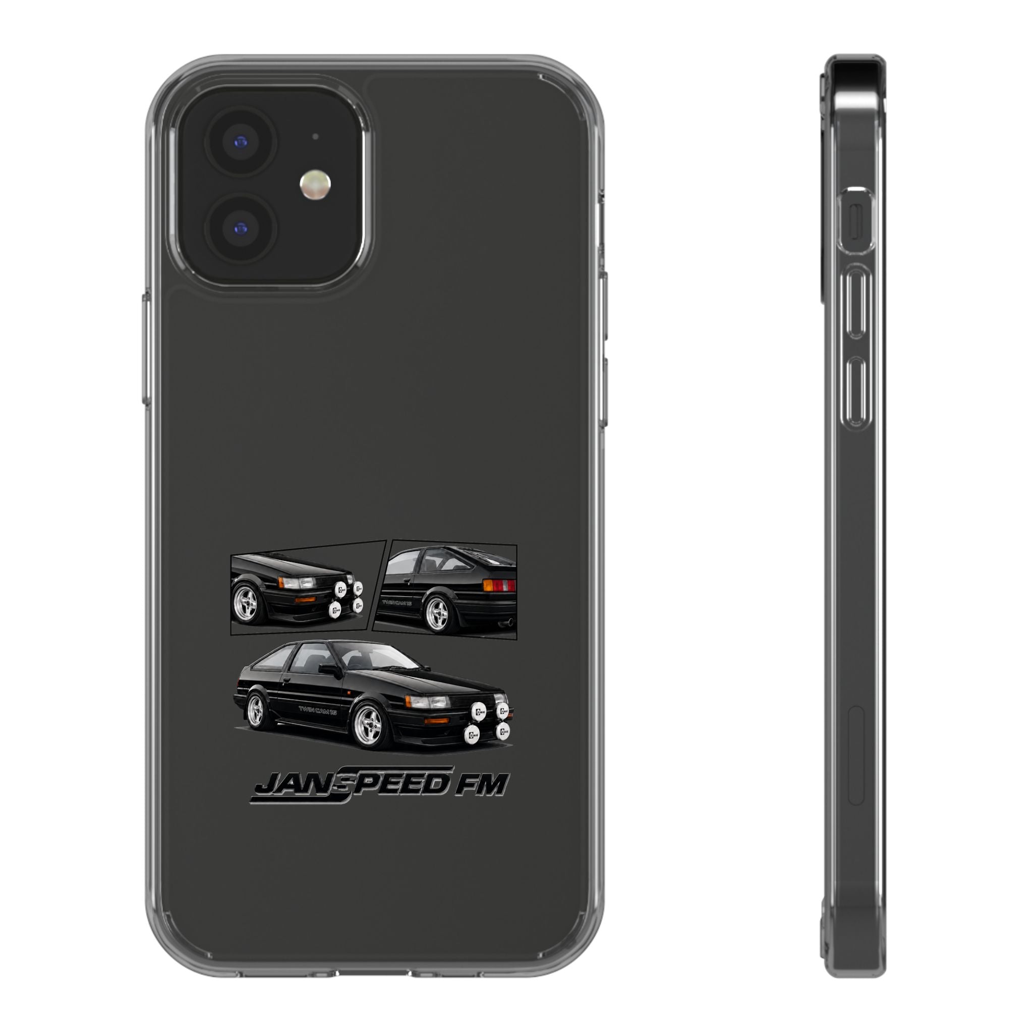 BLACK AE86 TWINCAM PHONE CASES