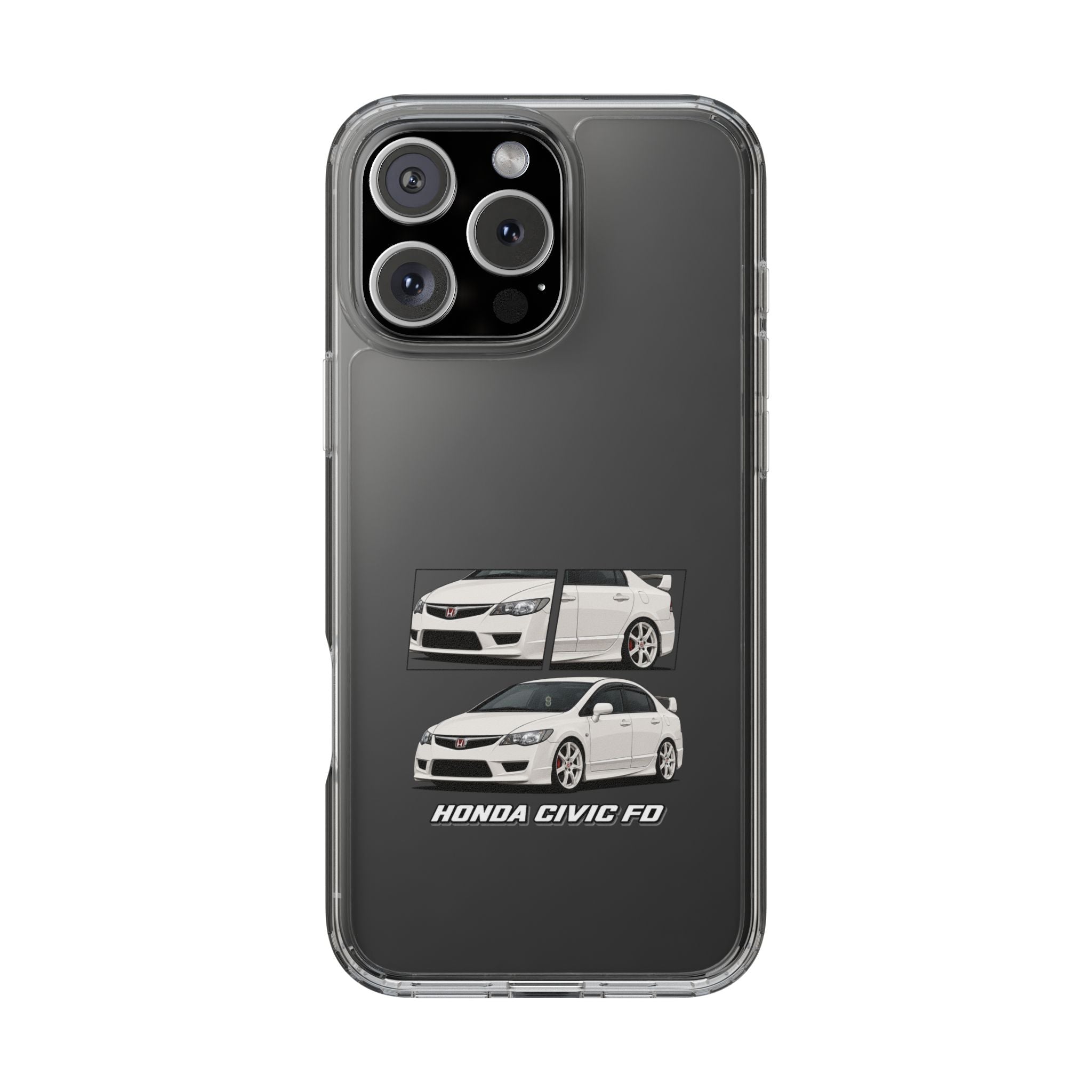 WHITE CIVIC FD PHONE CASES