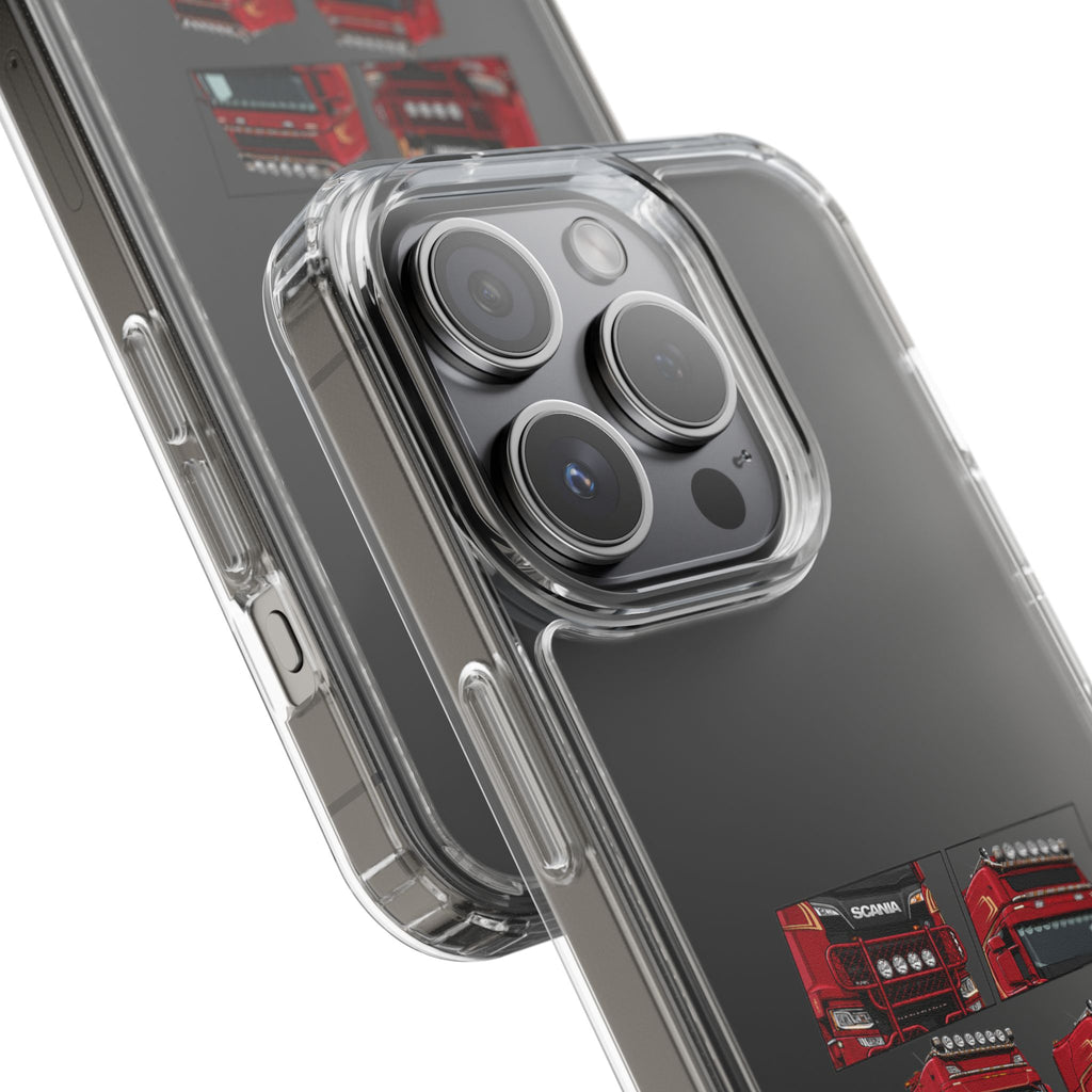2 RED SCANIA S-SERIES PHONE CASES