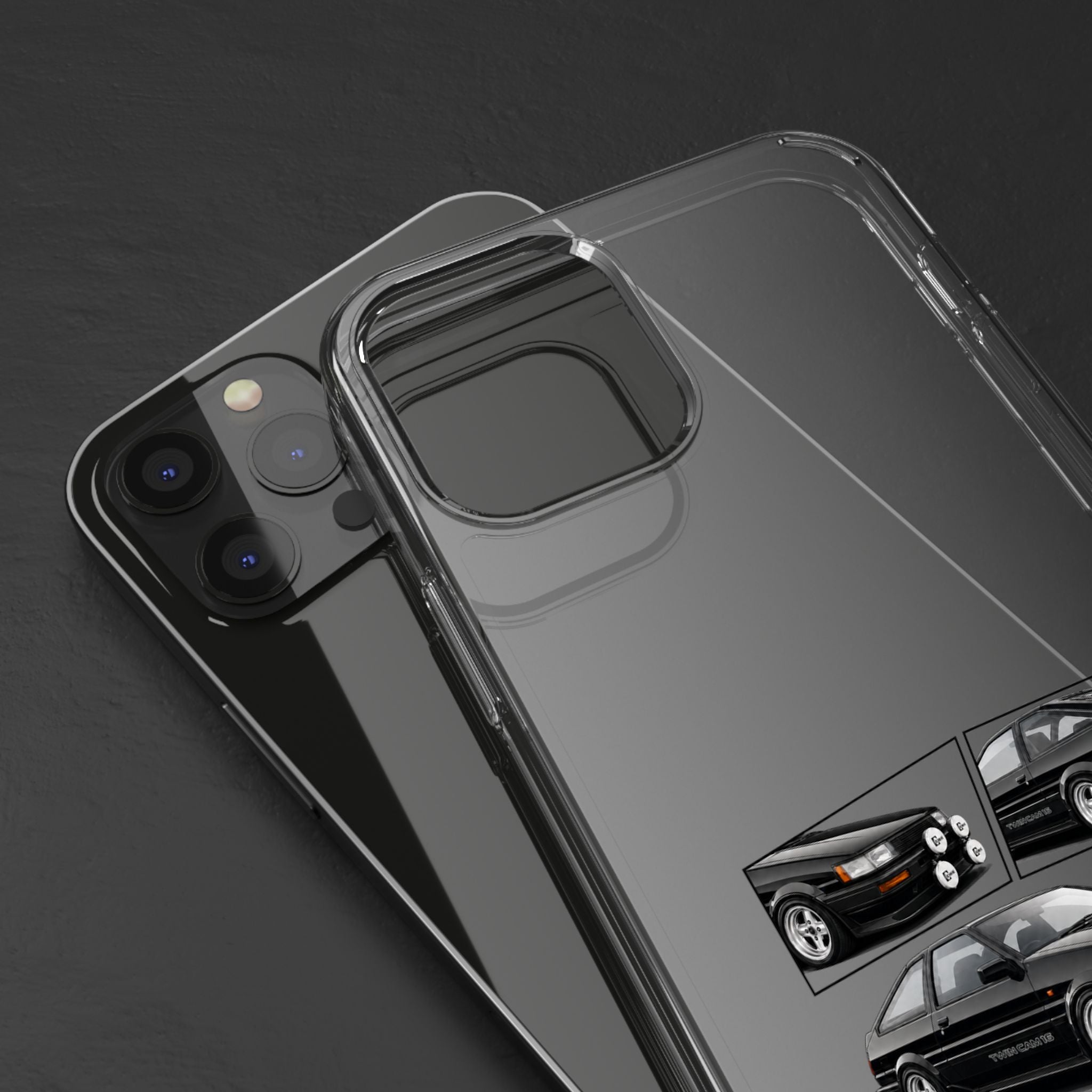 BLACK AE86 TWINCAM PHONE CASES