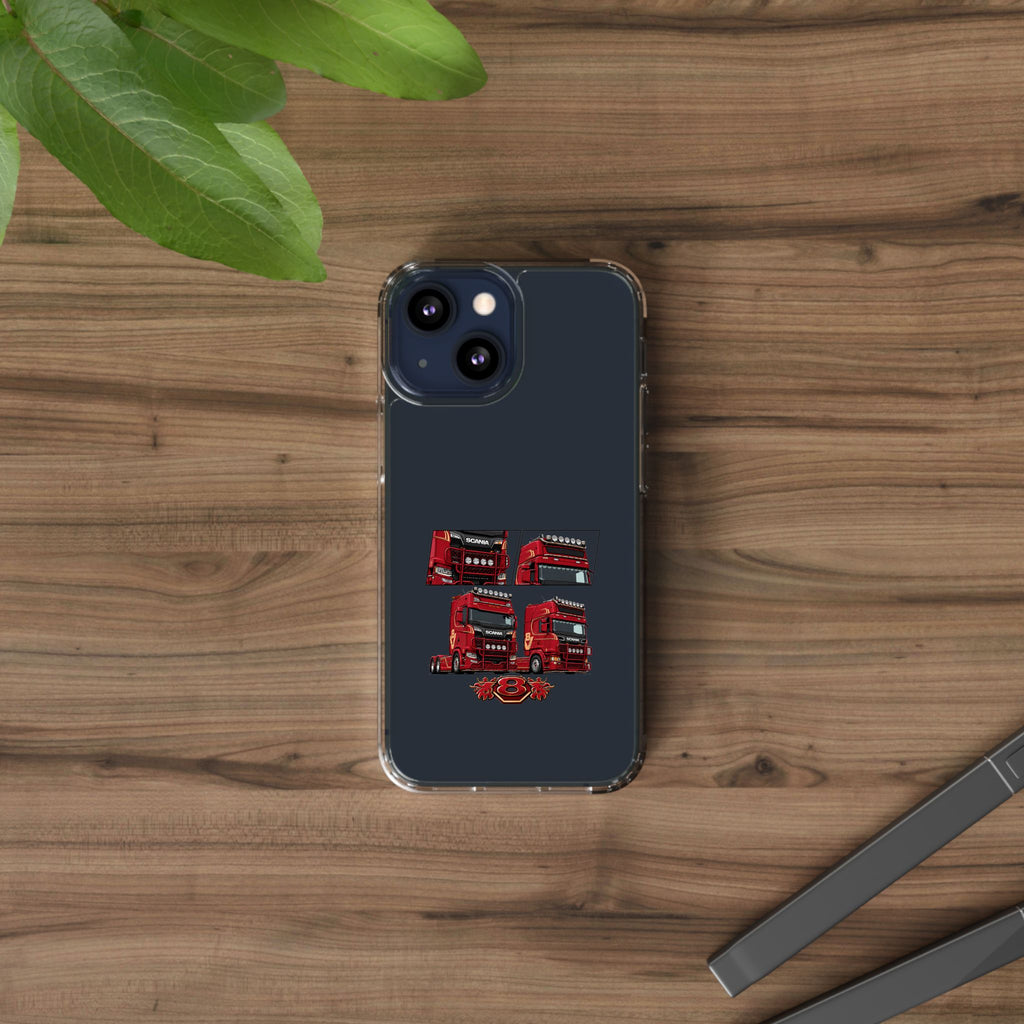 2 RED SCANIA S-SERIES PHONE CASES