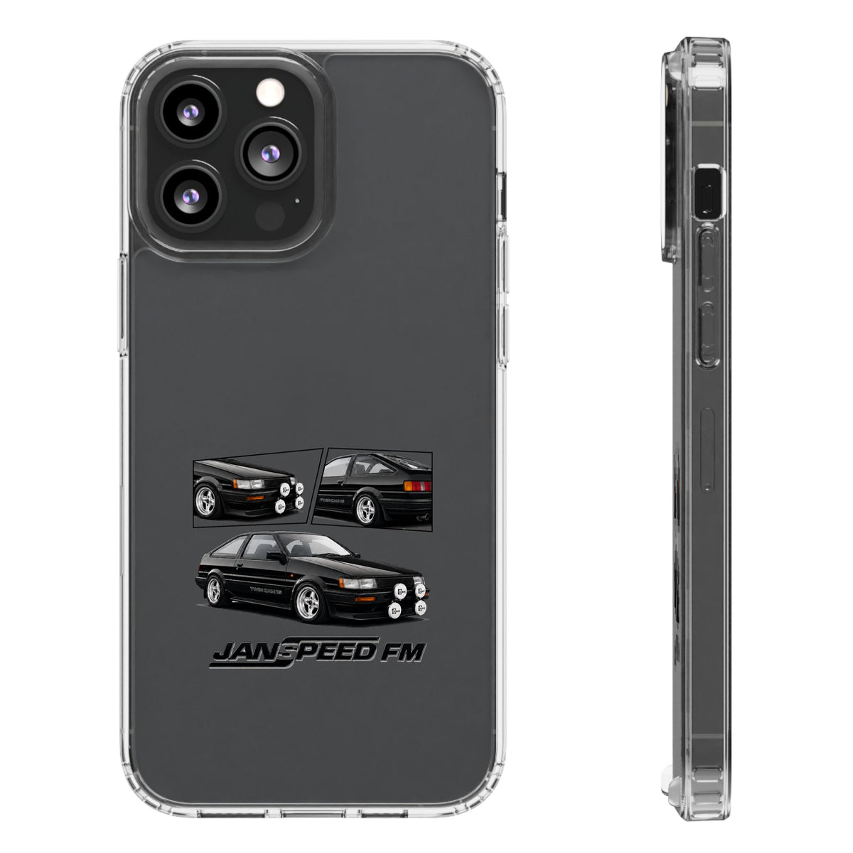BLACK AE86 TWINCAM PHONE CASES