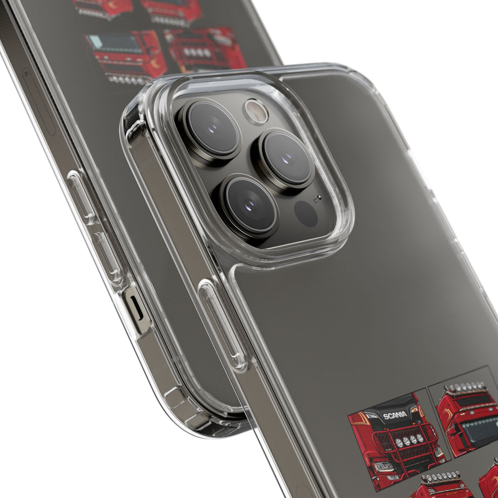 2 RED SCANIA S-SERIES PHONE CASES