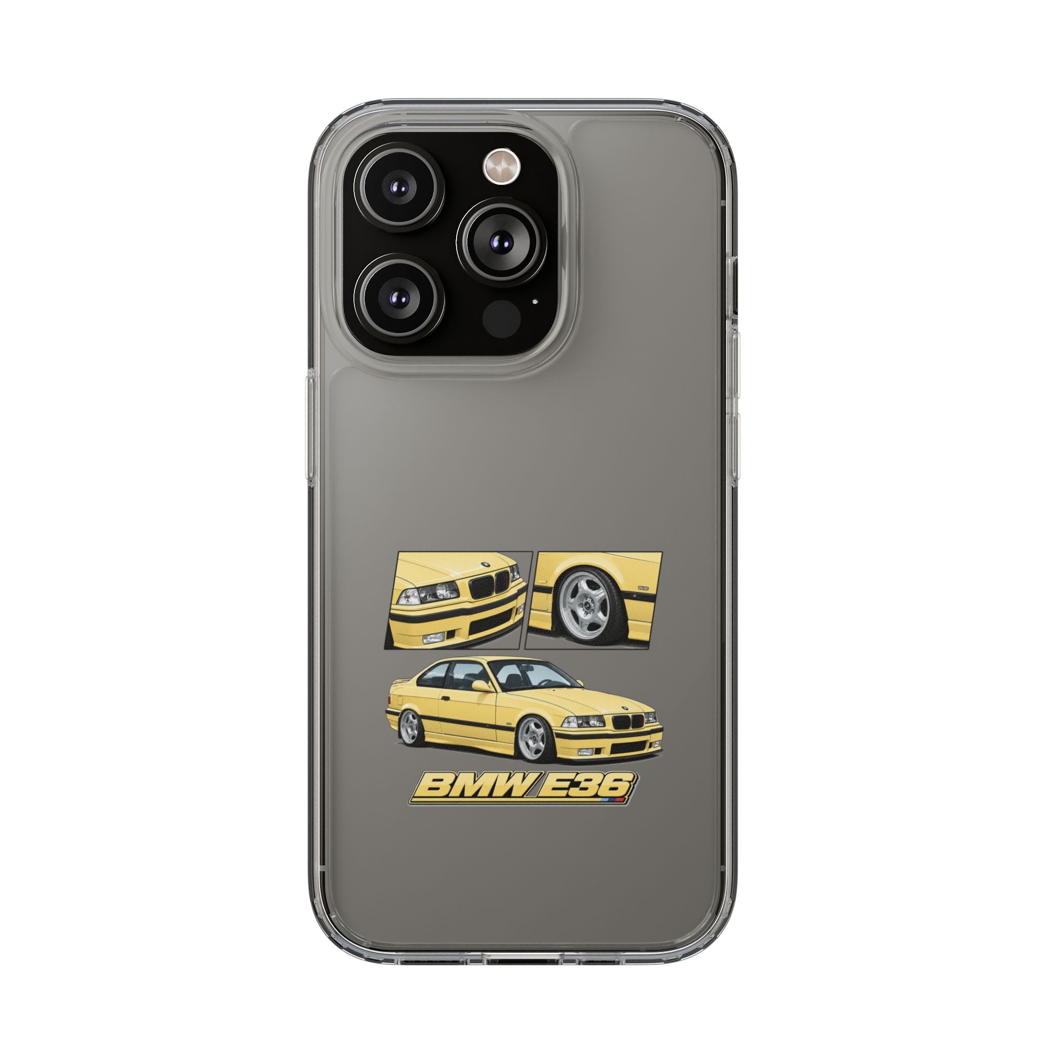 YELLOW BMW E36 PHONE CASE