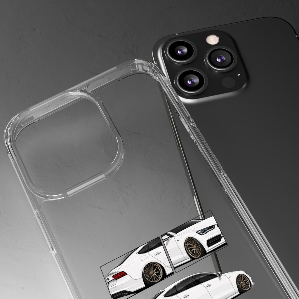 WHITE AUDI A7 PHONE CASES