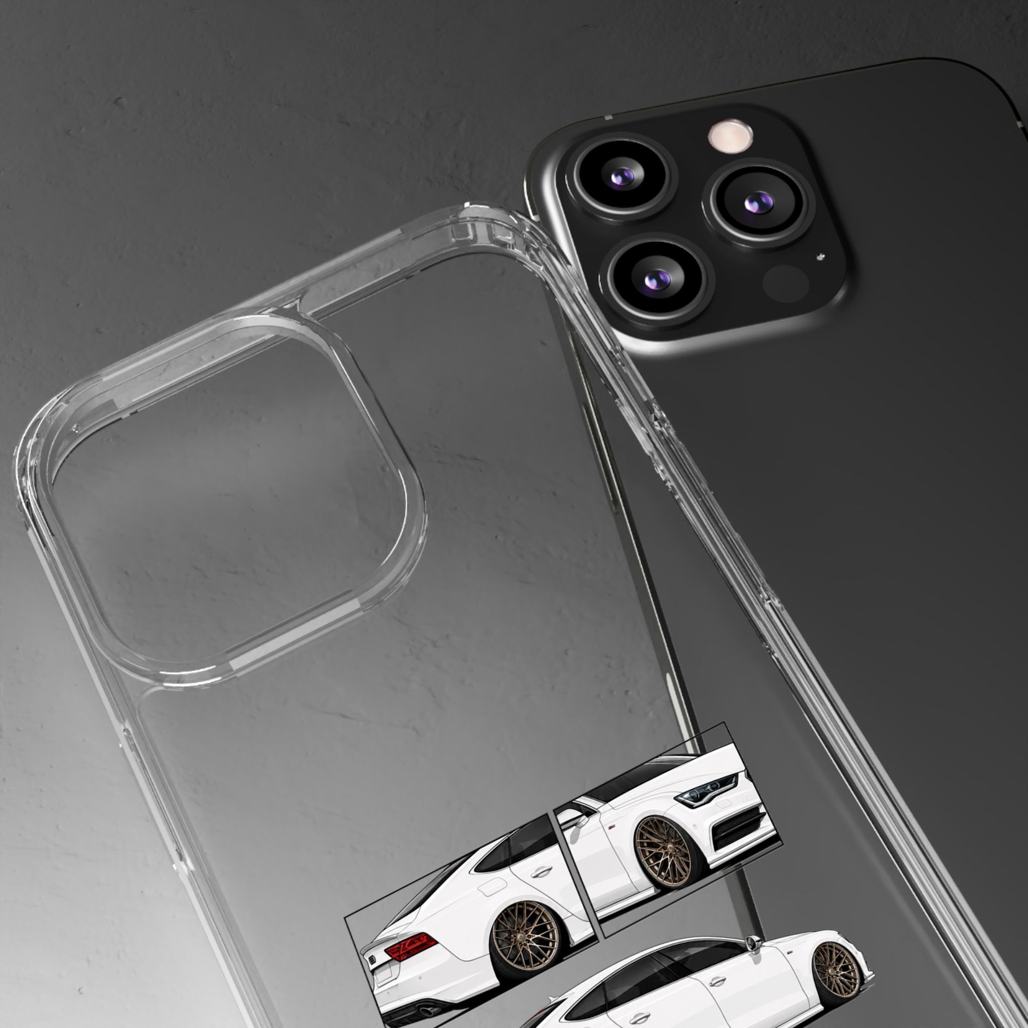 WHITE AUDI A7 PHONE CASES