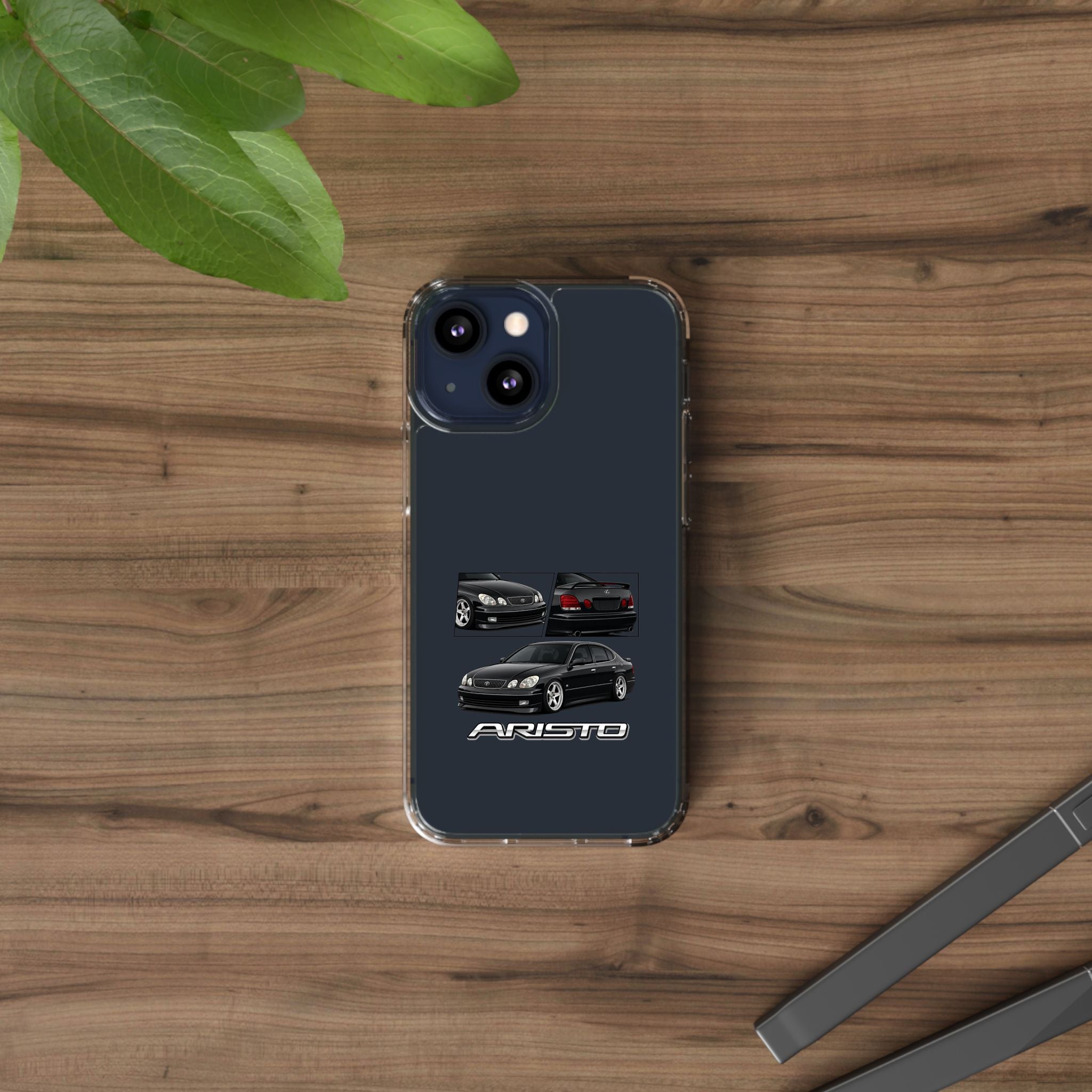 BLACK TOYOTA ARISTO PHONE CASES