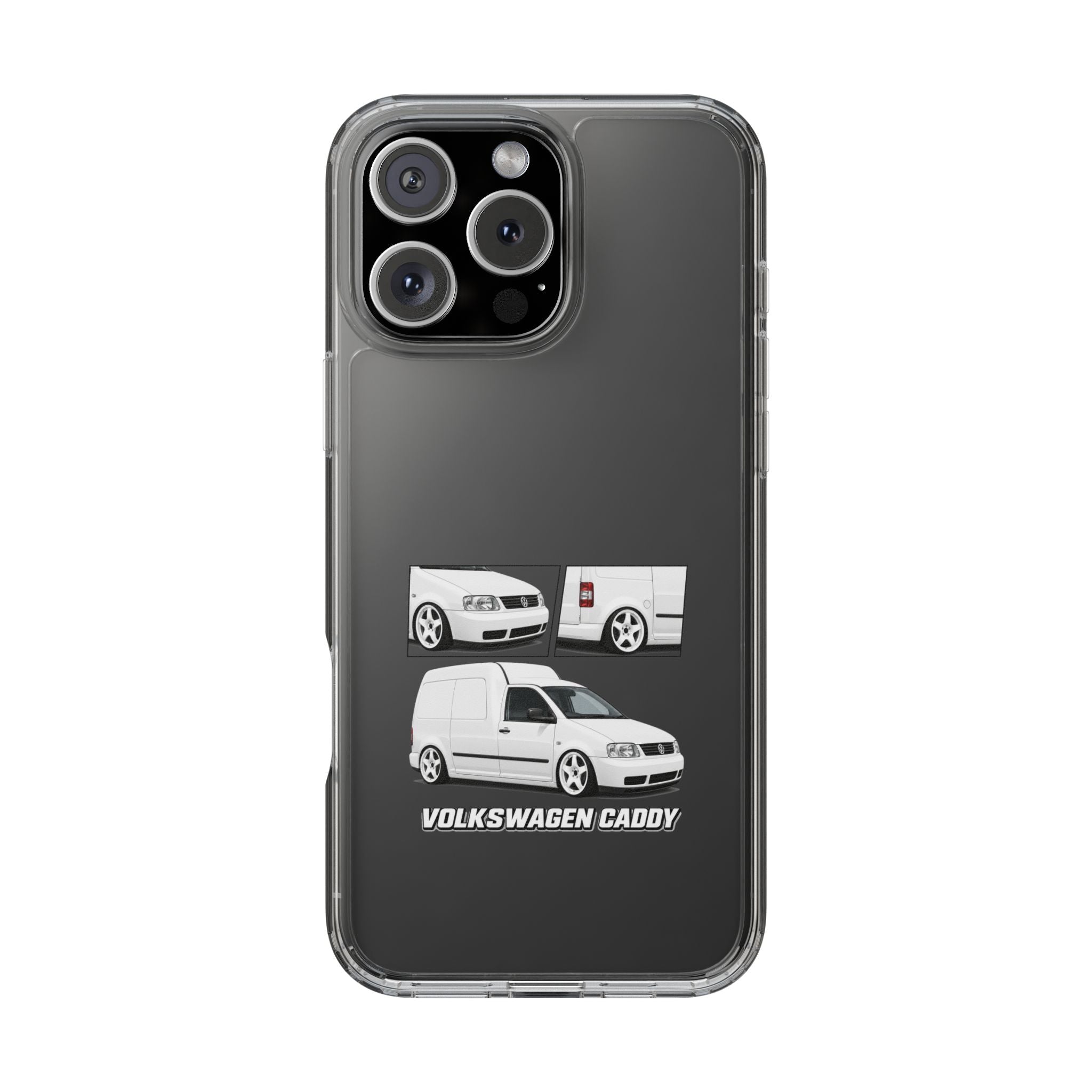 WHITE VW CADDY PHONE CASES